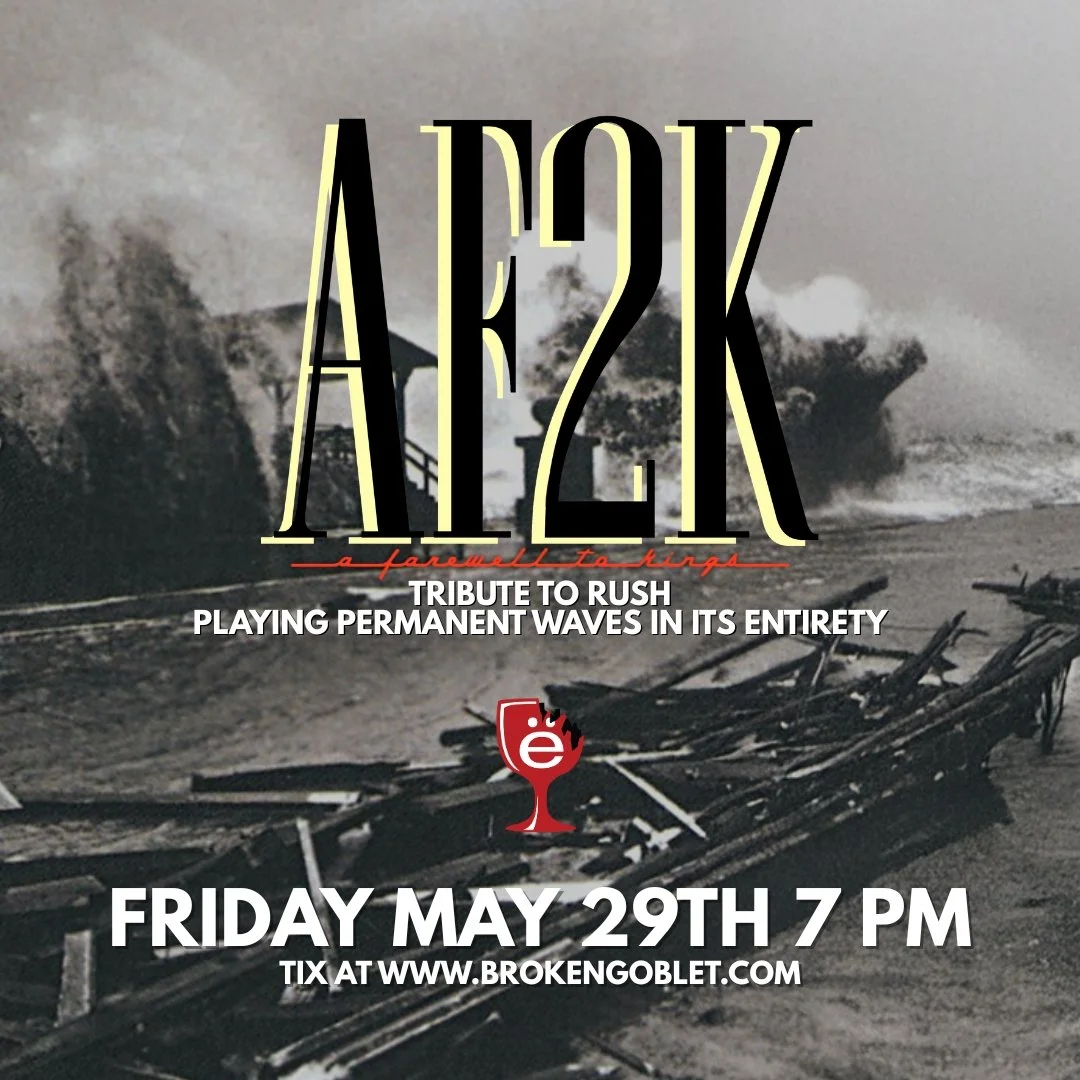 AF2K Live at Broken Goblet Brewing Bensalem PA May 29 2026 Rush Tribute live music