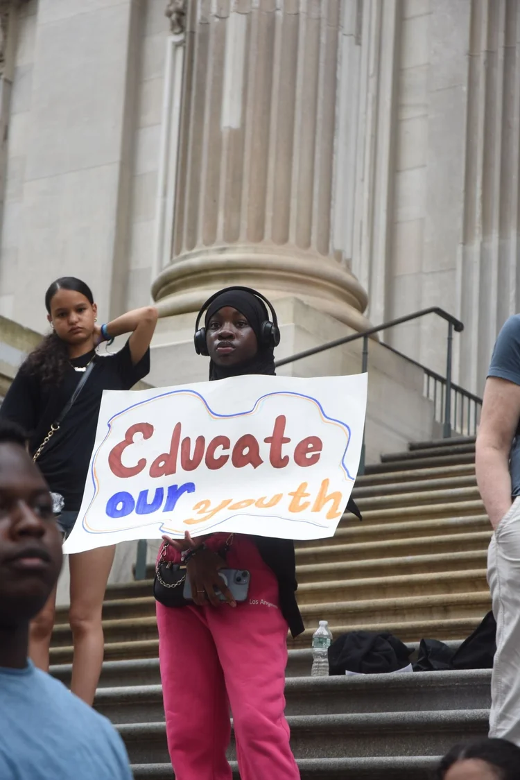 MCN at NYC City Hall advocating for policy change