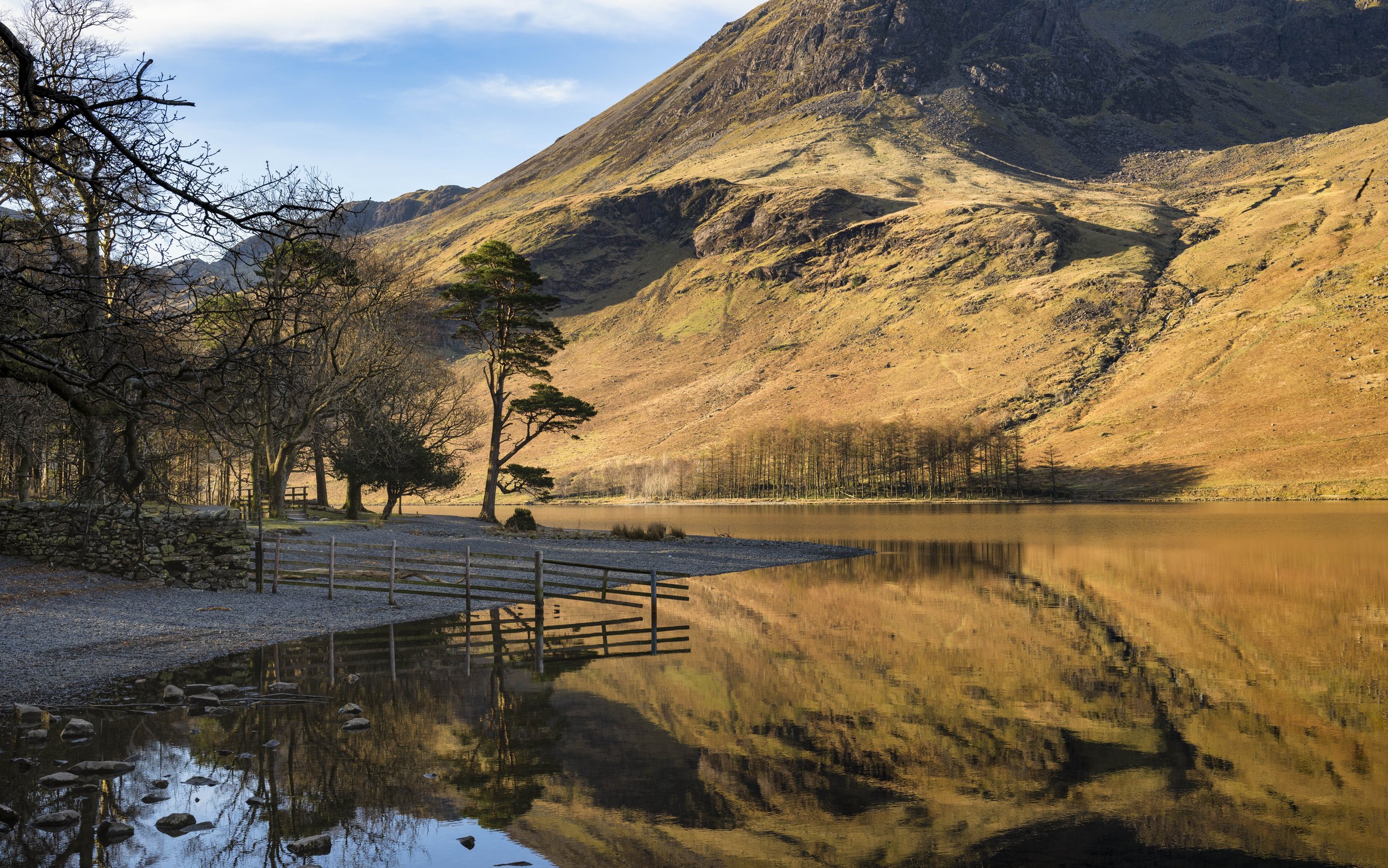 Buttermere Gold - A truly magical sunrise with hardly a breath of wind to disturb the water.