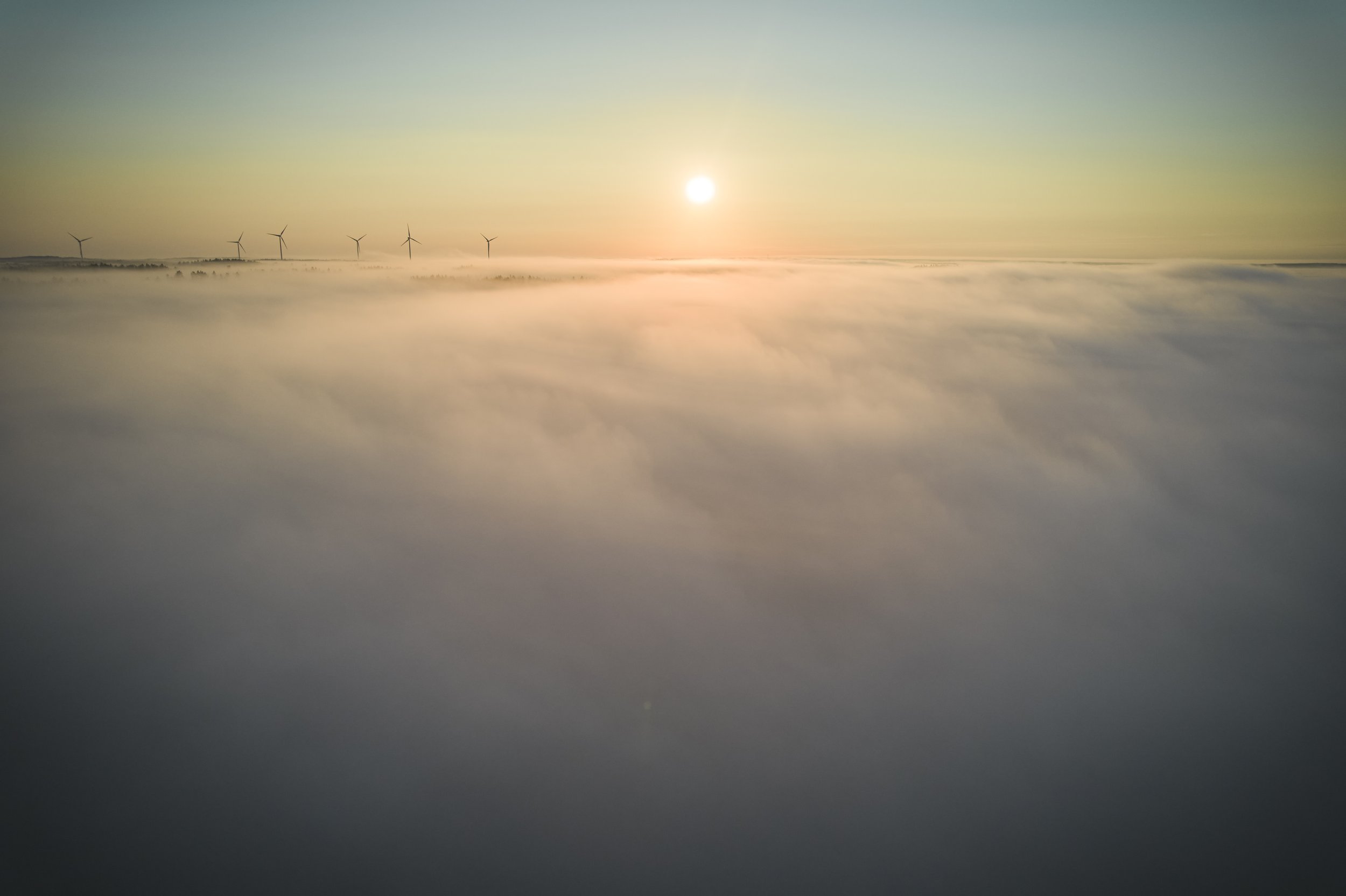 Above it All - Sunrise above a very heavy mist.