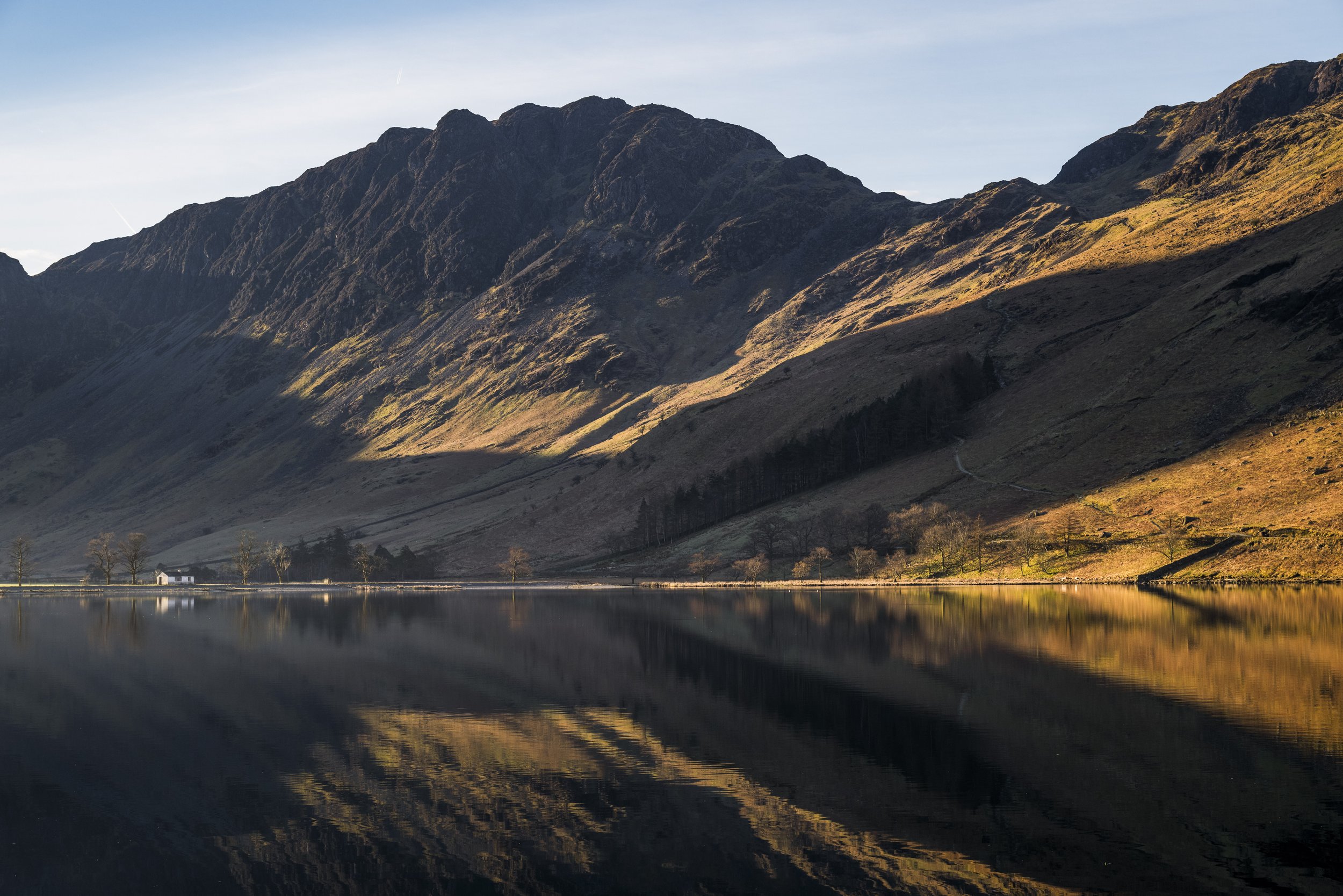 Reflections, Buttermere - A calm sunrise over Buttermere giving rise to wonderful colours and reflections.