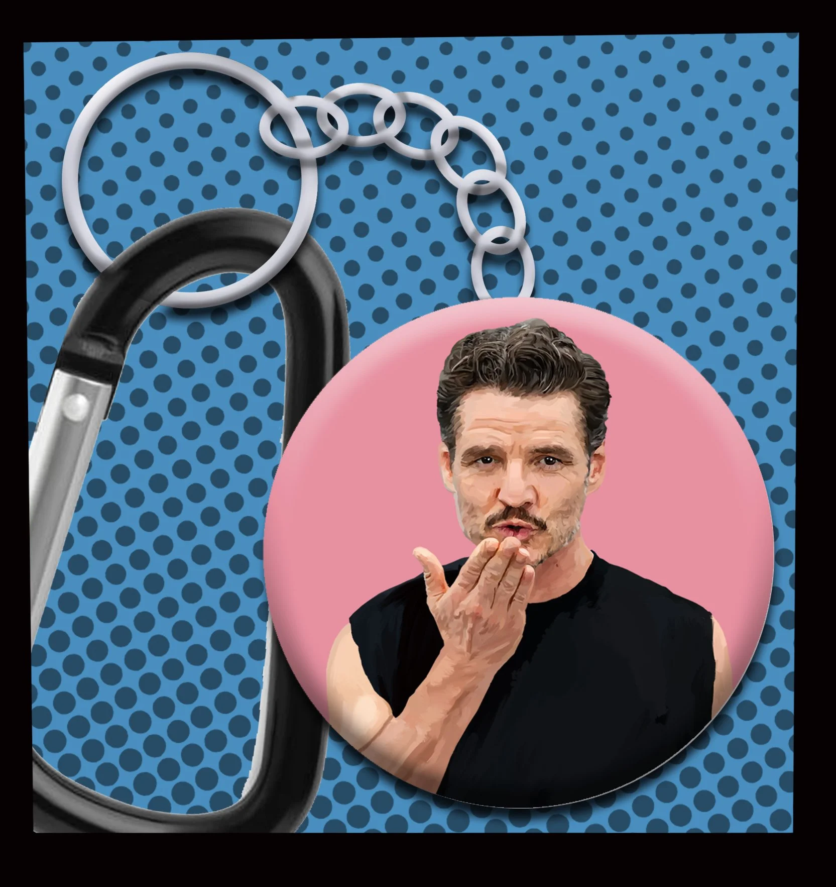 DADDY KISSES KEYCHAIN