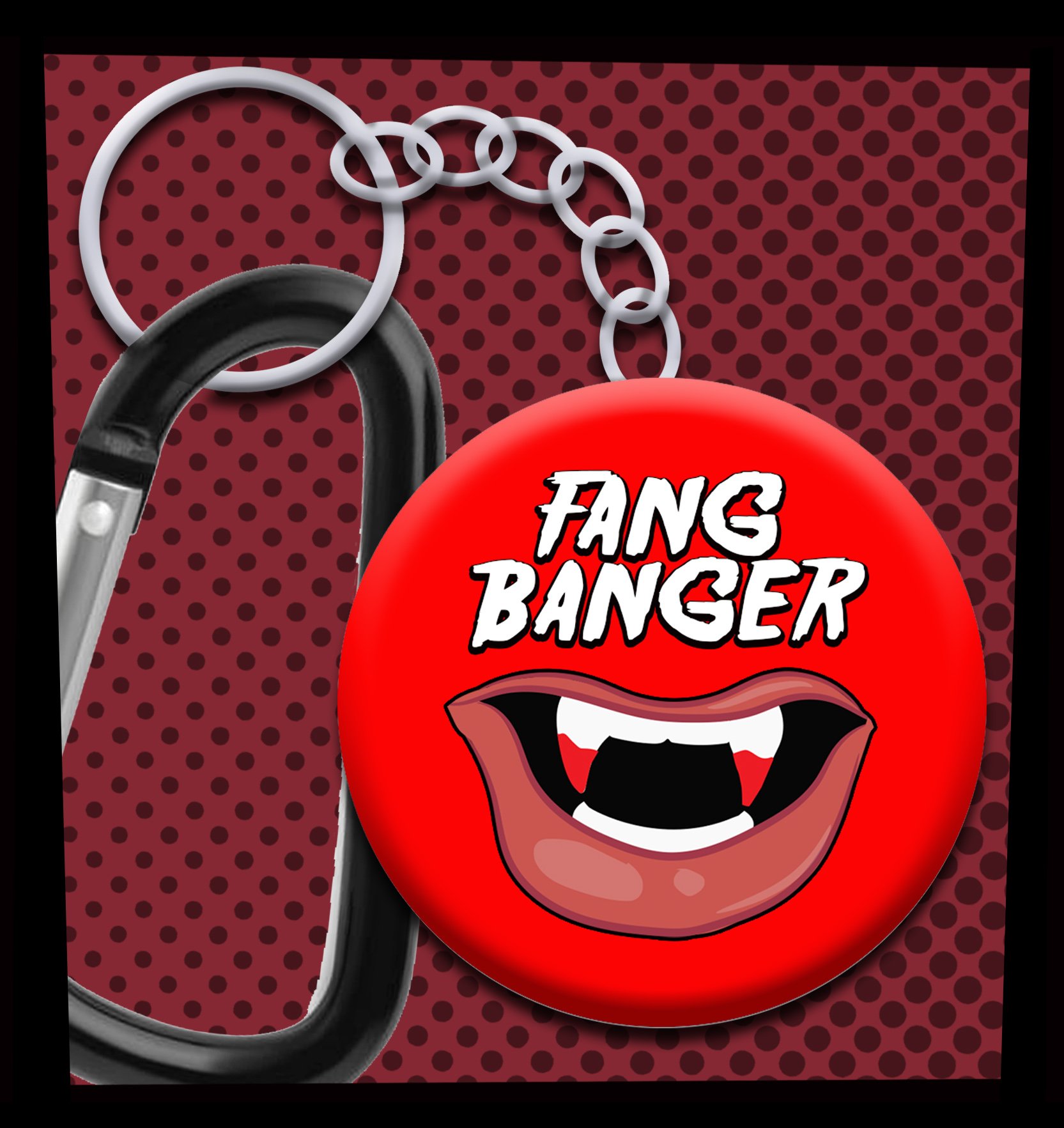 FANG BANGER KEYCHAIN