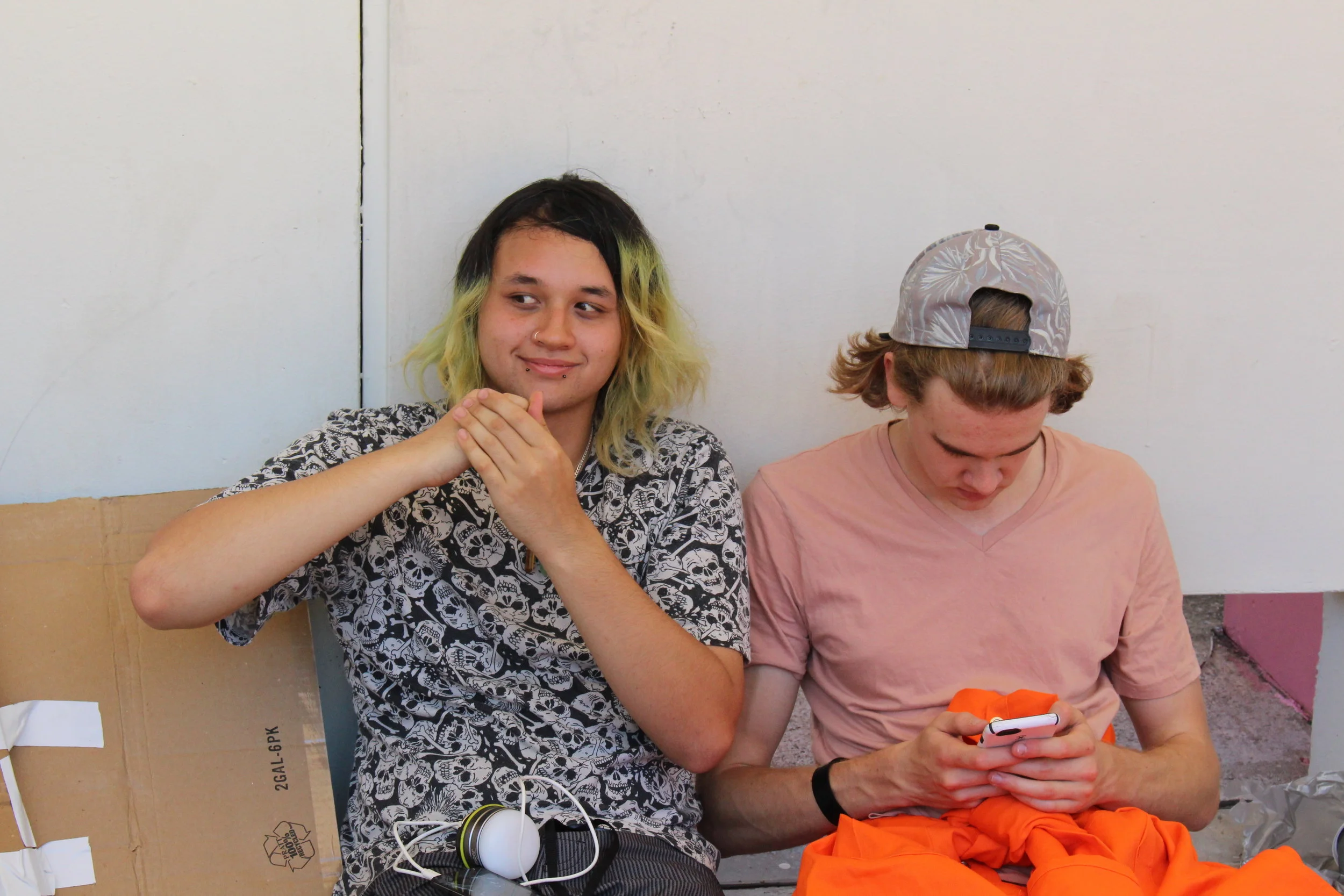  Day 2 (11/11/17'): When Edward isn't needed on camera, Edward sits down and smiles. :) 