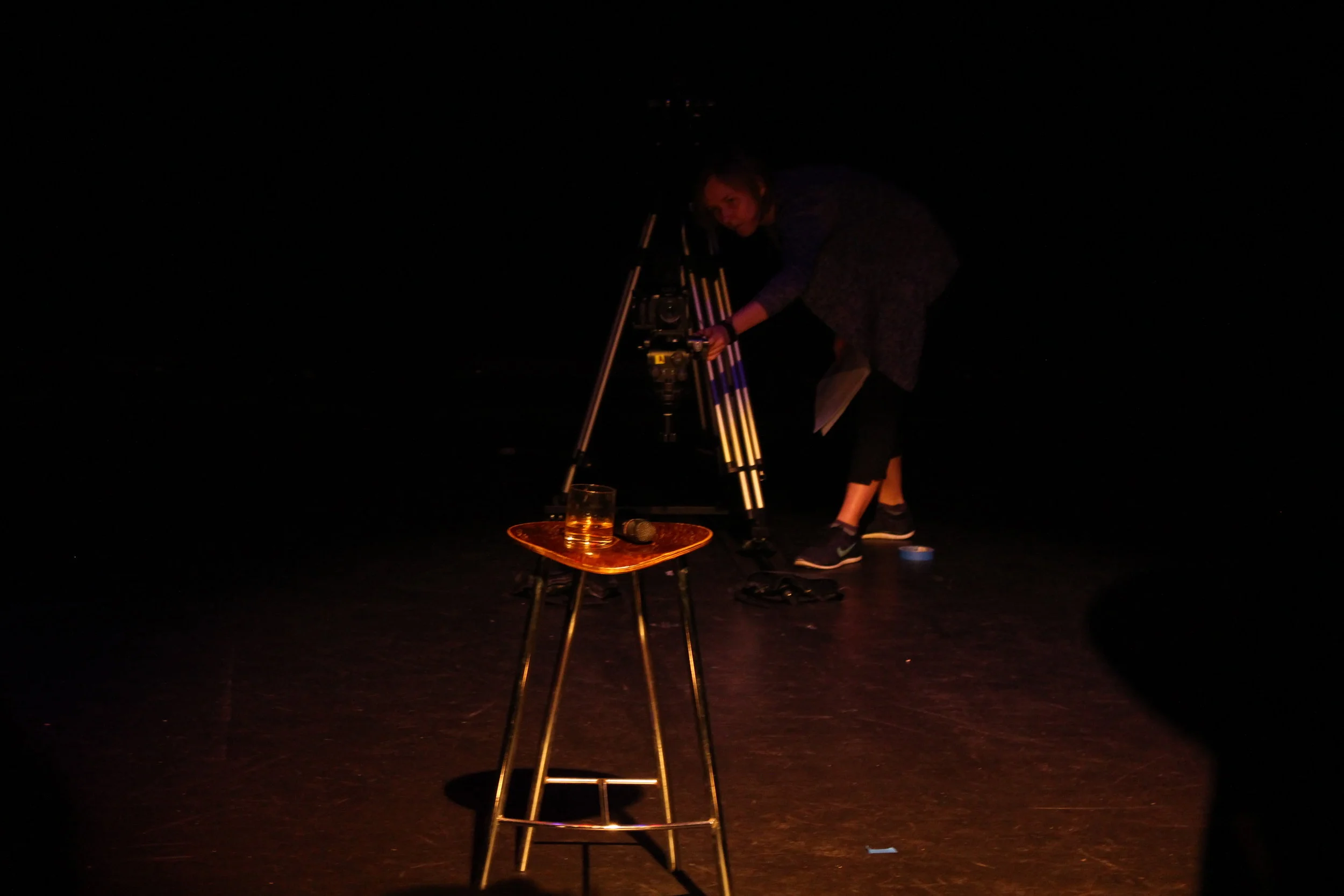  Szalina Maass prepares the final shot of the film (or first on the schedule)     