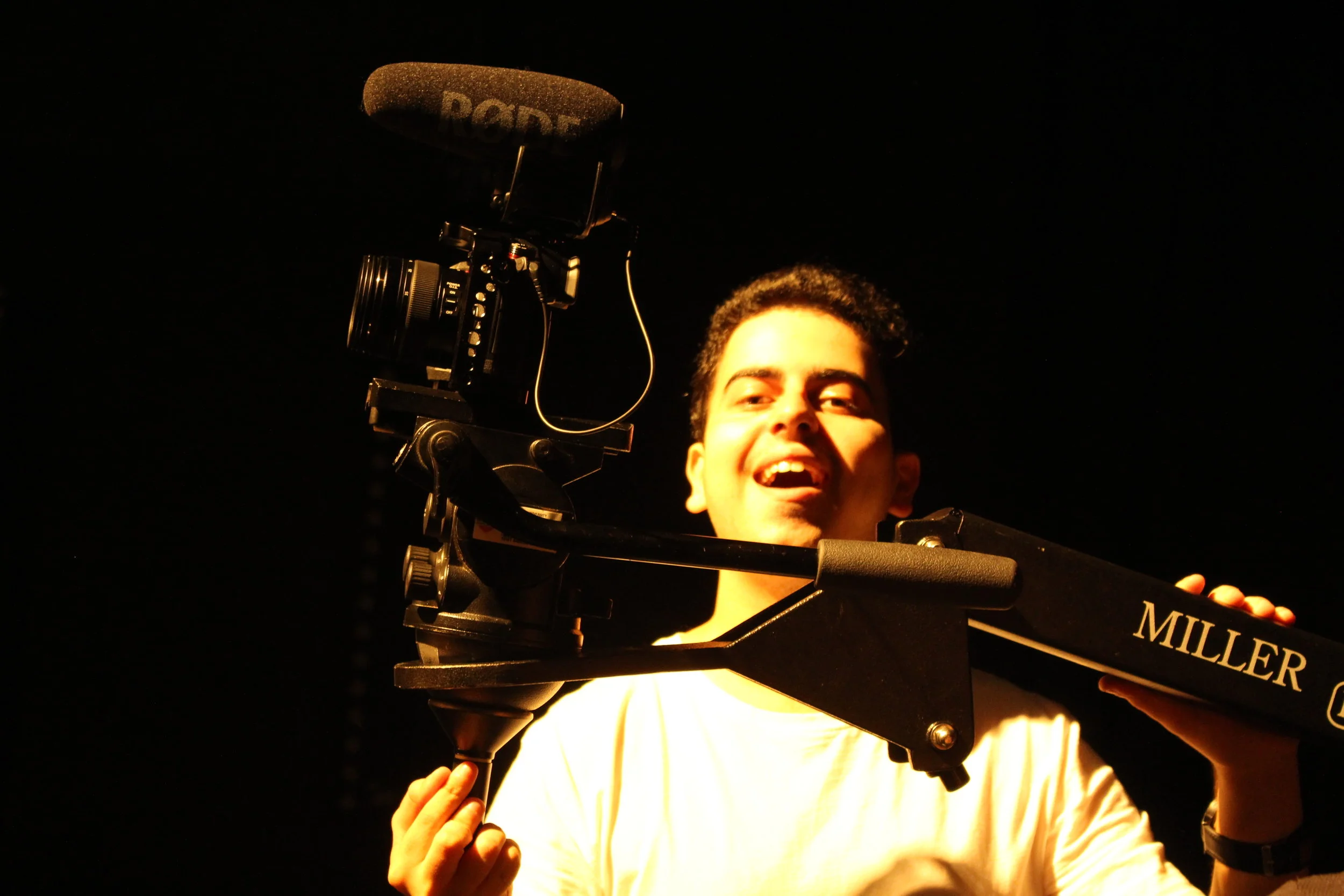  Jake De Agrela (Co-director) helps hold the JIB (2)     