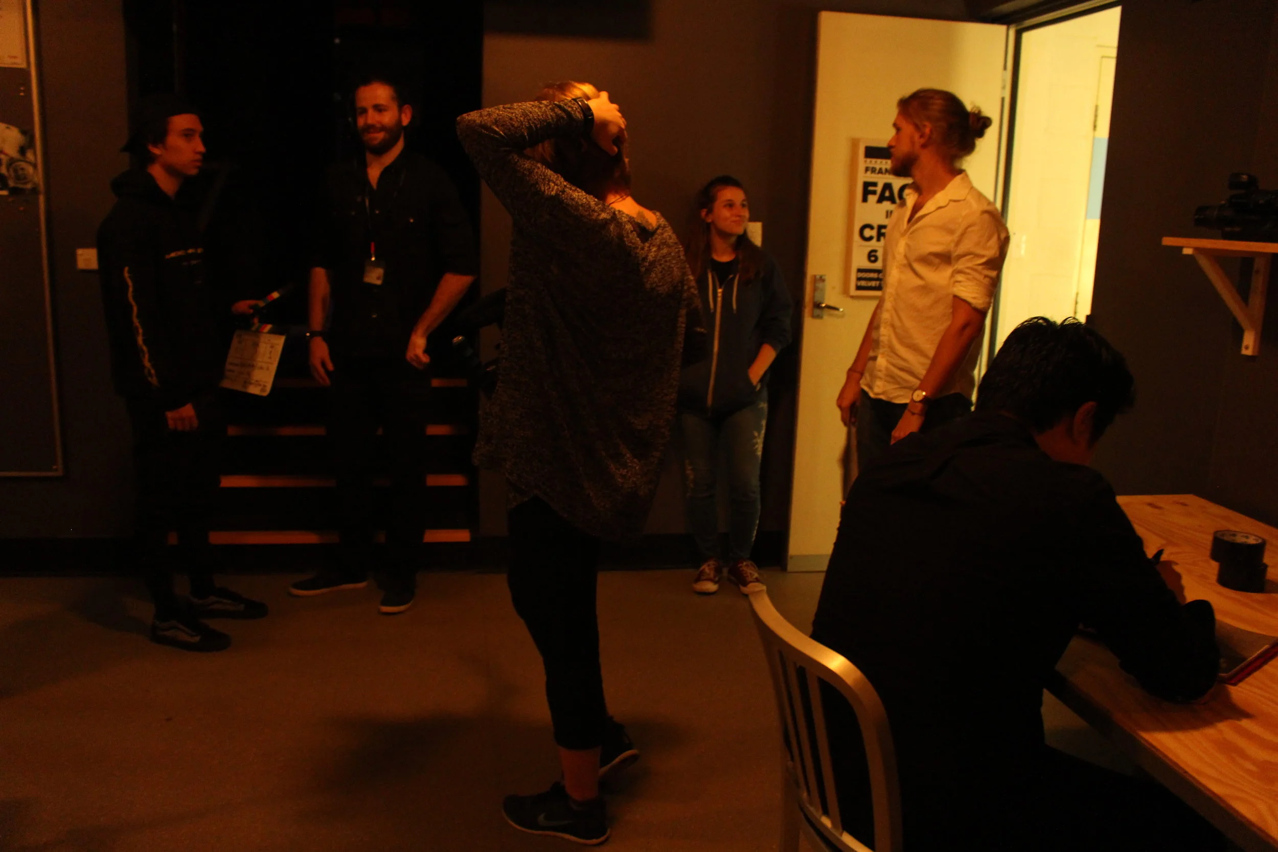  The crew get ready for the big opening oner (2)     