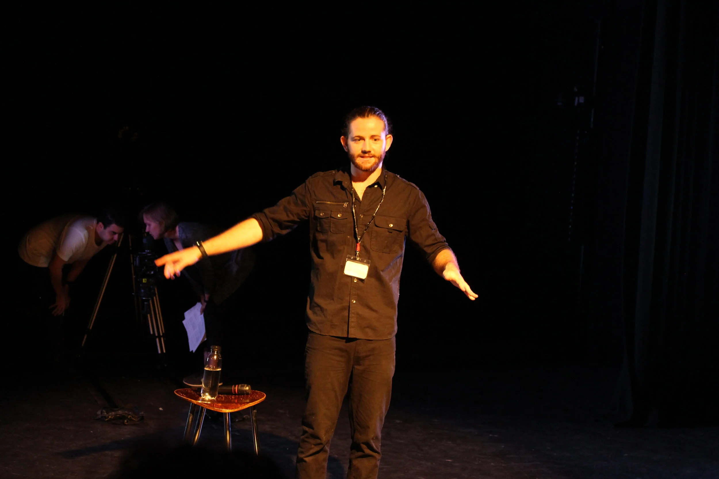  Zeke Morgan-Hind directs the crowd     