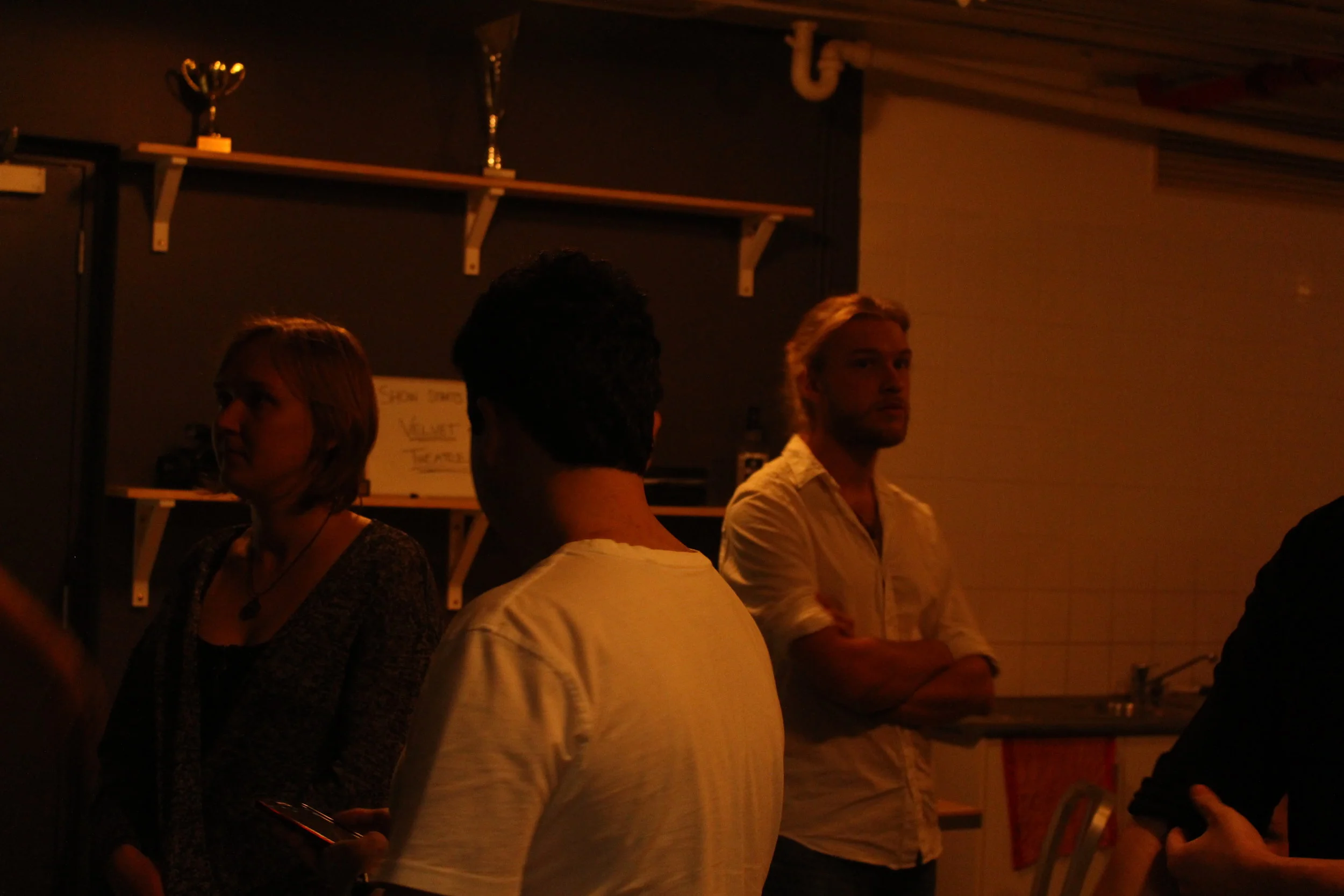  James Norton waits between setups     