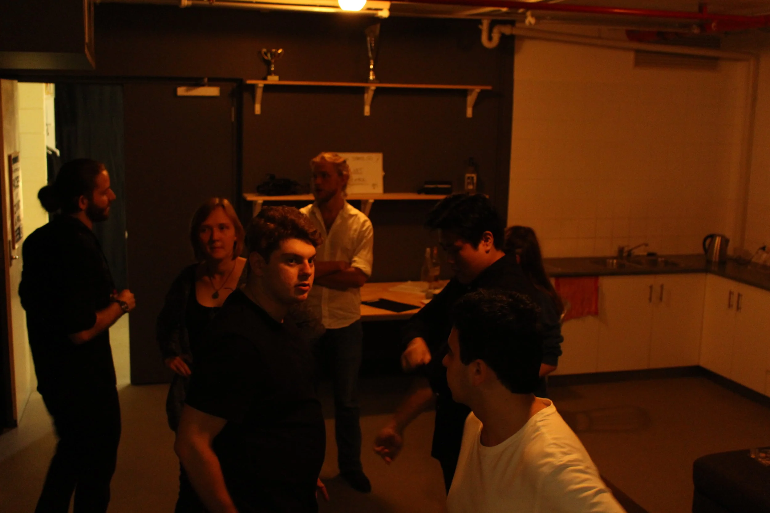  The crew move on from the crowd shots to start work on the opening oner     