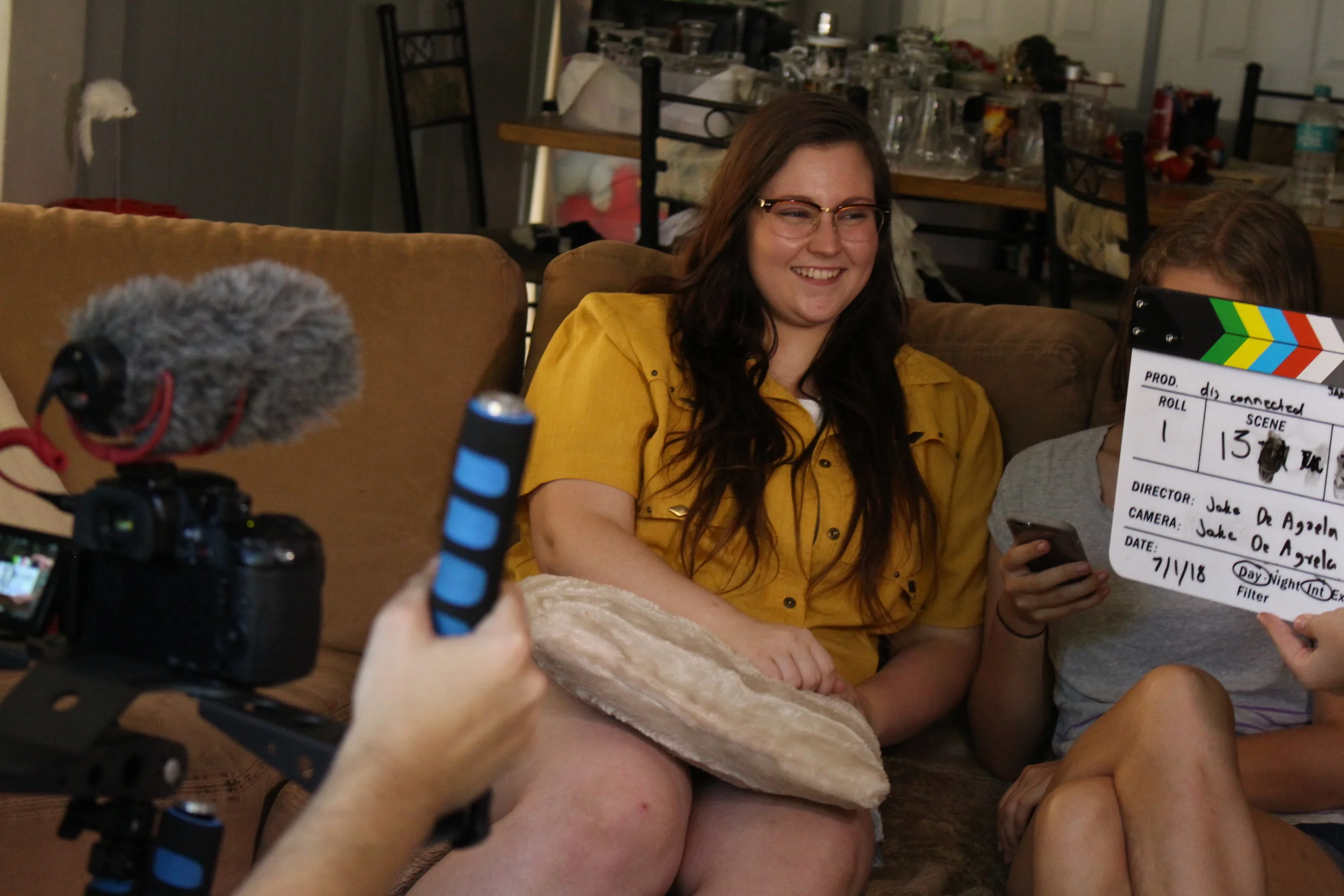  dis connected Production Day 3 - Mikaela Innes as Kirsten behind the scenes 