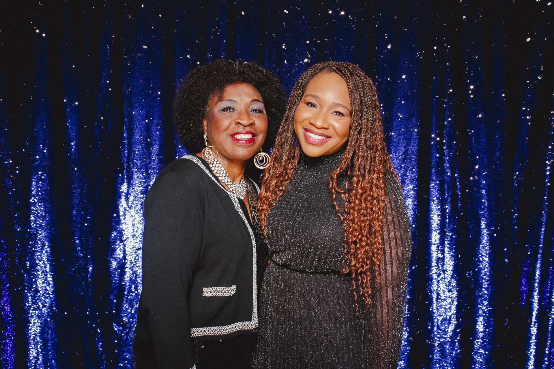 BLUE AND GOLD SEQUIN