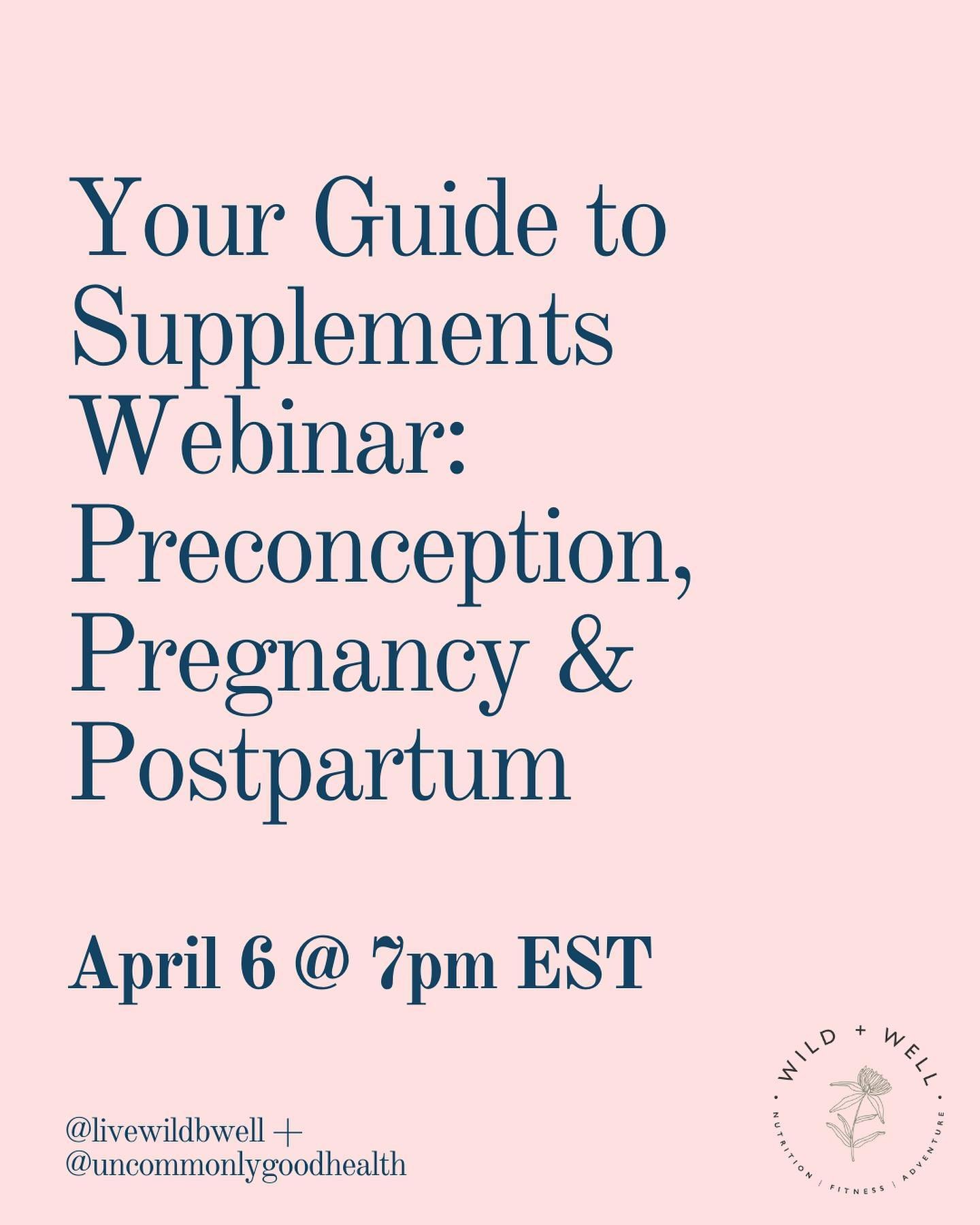 🚨new live webinar offering🚨

@livewildbewell and I have been dreaming up ways to offer more resources to our followers and our community! After our last webinar on optimizing children&rsquo;s health, we got a lot of requests for a webinar on supple