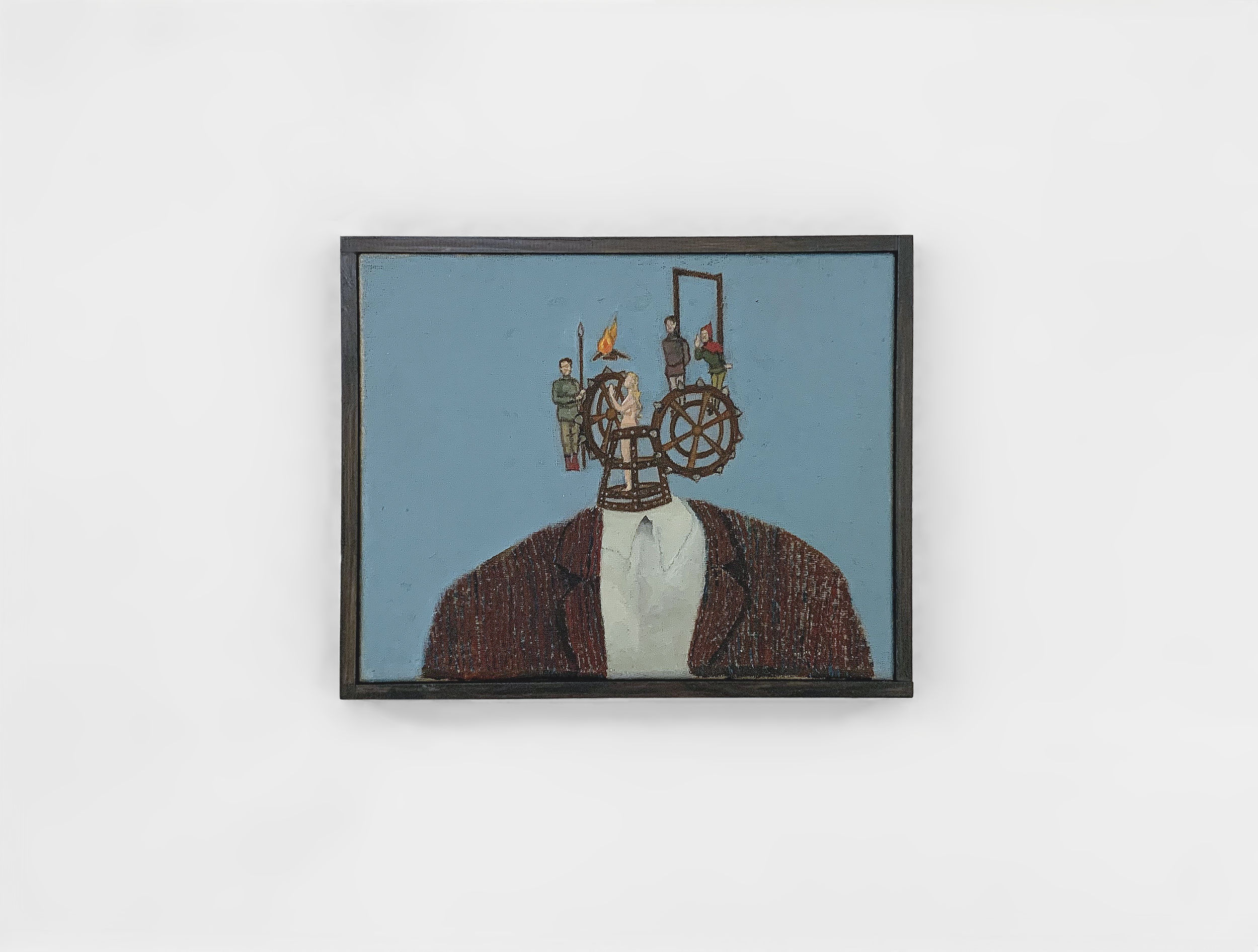 Vou criar um homem novo (2025), 24 x 30 cm, oil on canvas.