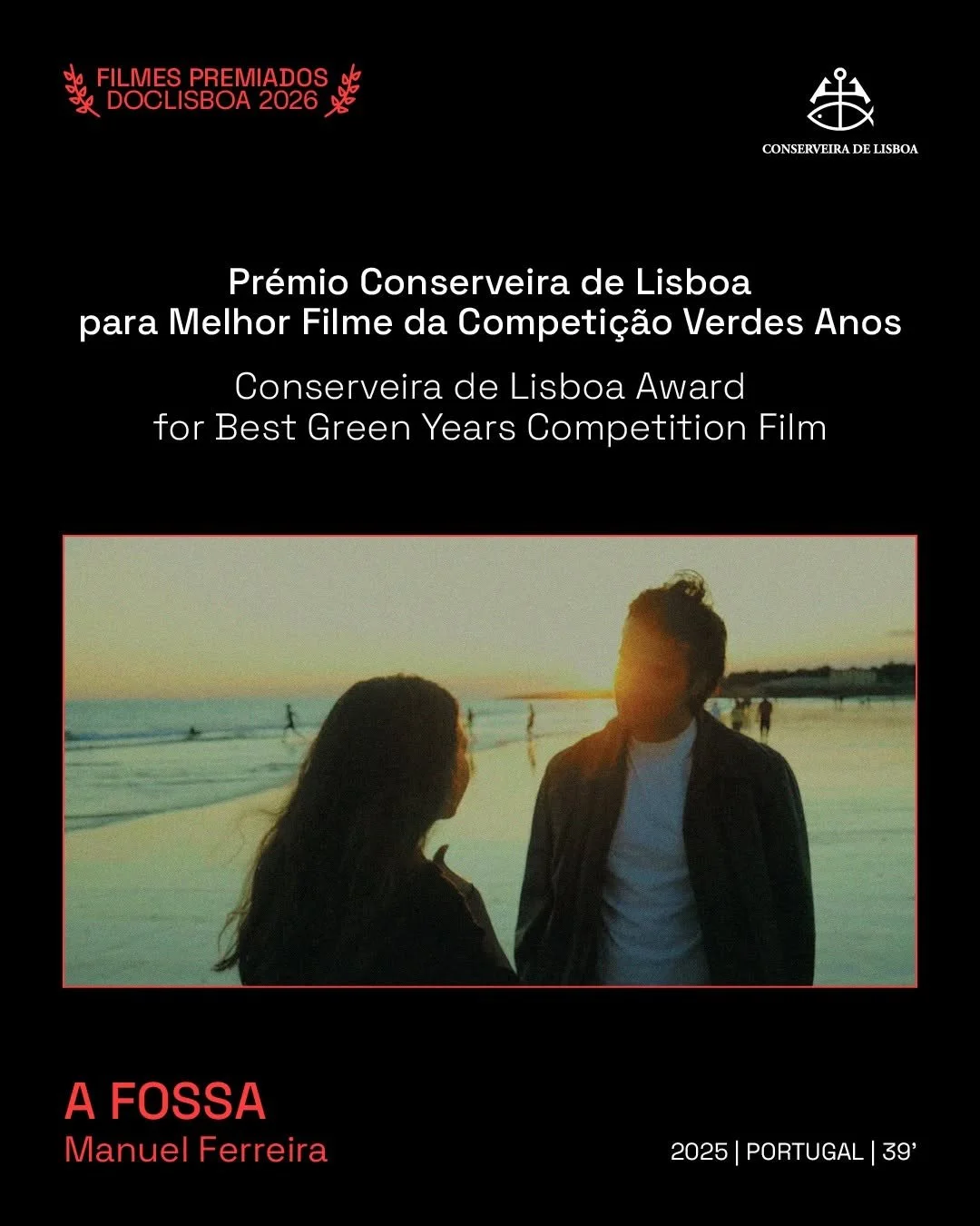 A Fossa/The Trench - World Premiere at Doclisboa 2026 (Winner of Best Film - Green Years Competition), Cinema São Jorge (Sala Manoel de Oliveira), 2026.