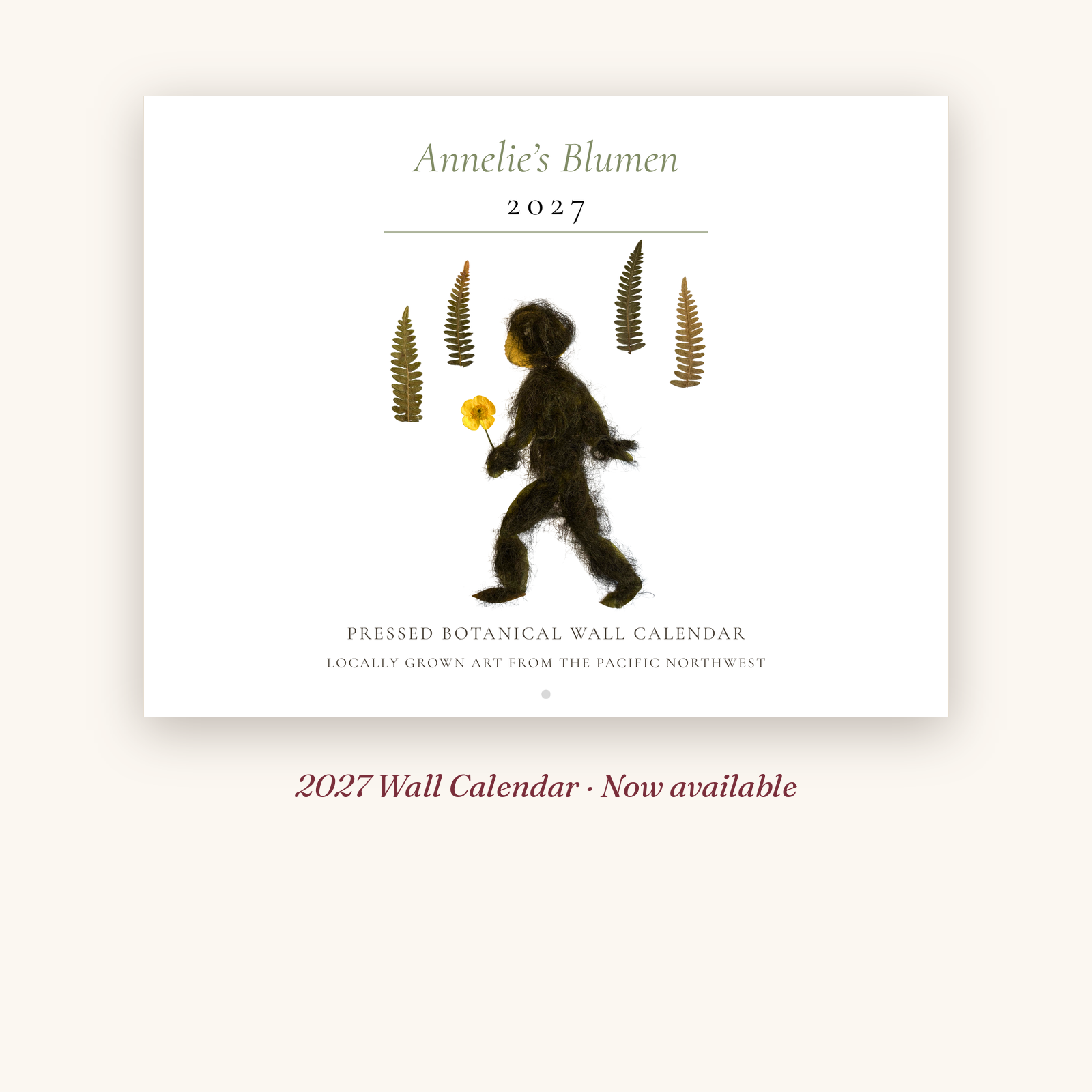 Annelie's Blumen 2027 Wall Calendar