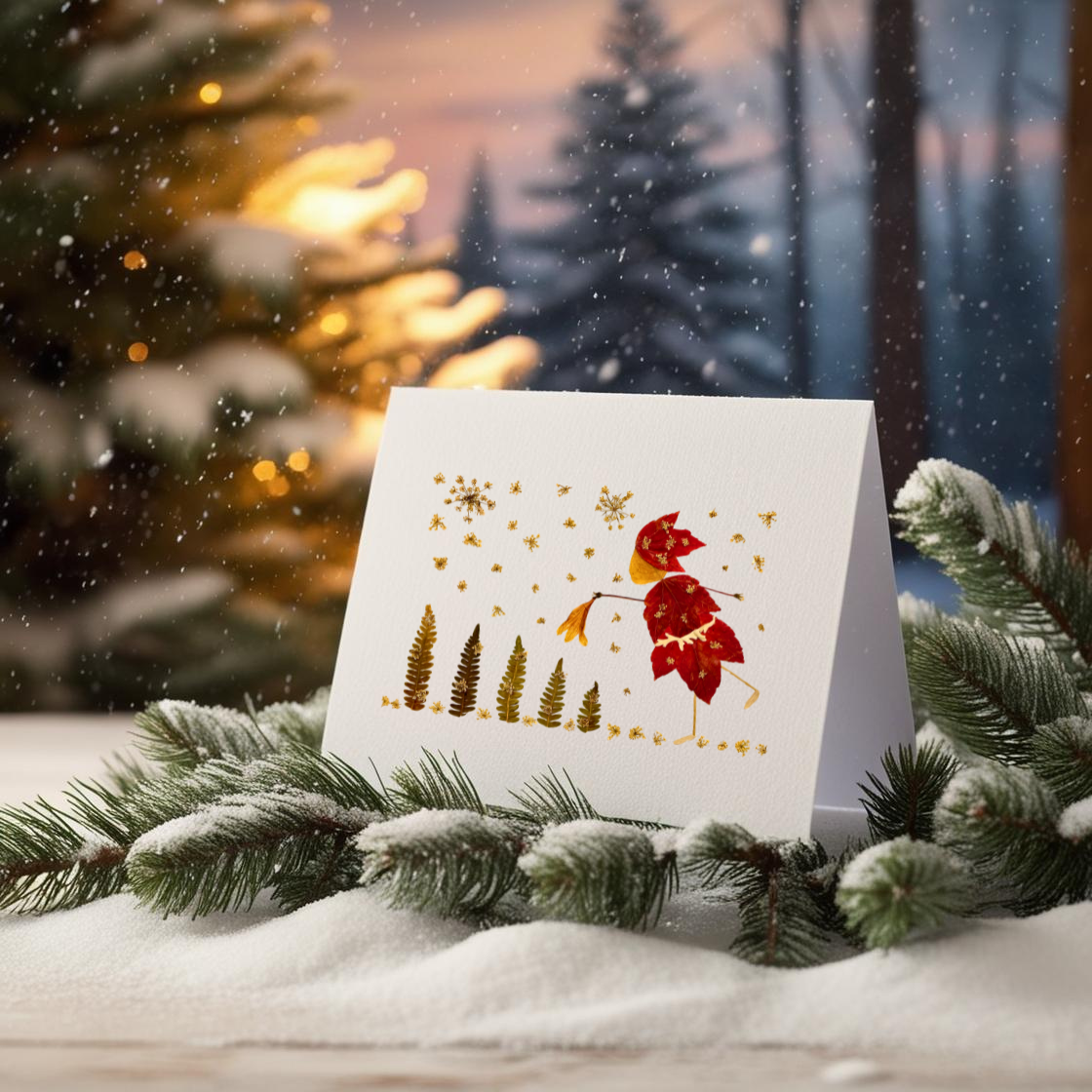 Mrs Claus tends to the Christmas Trees