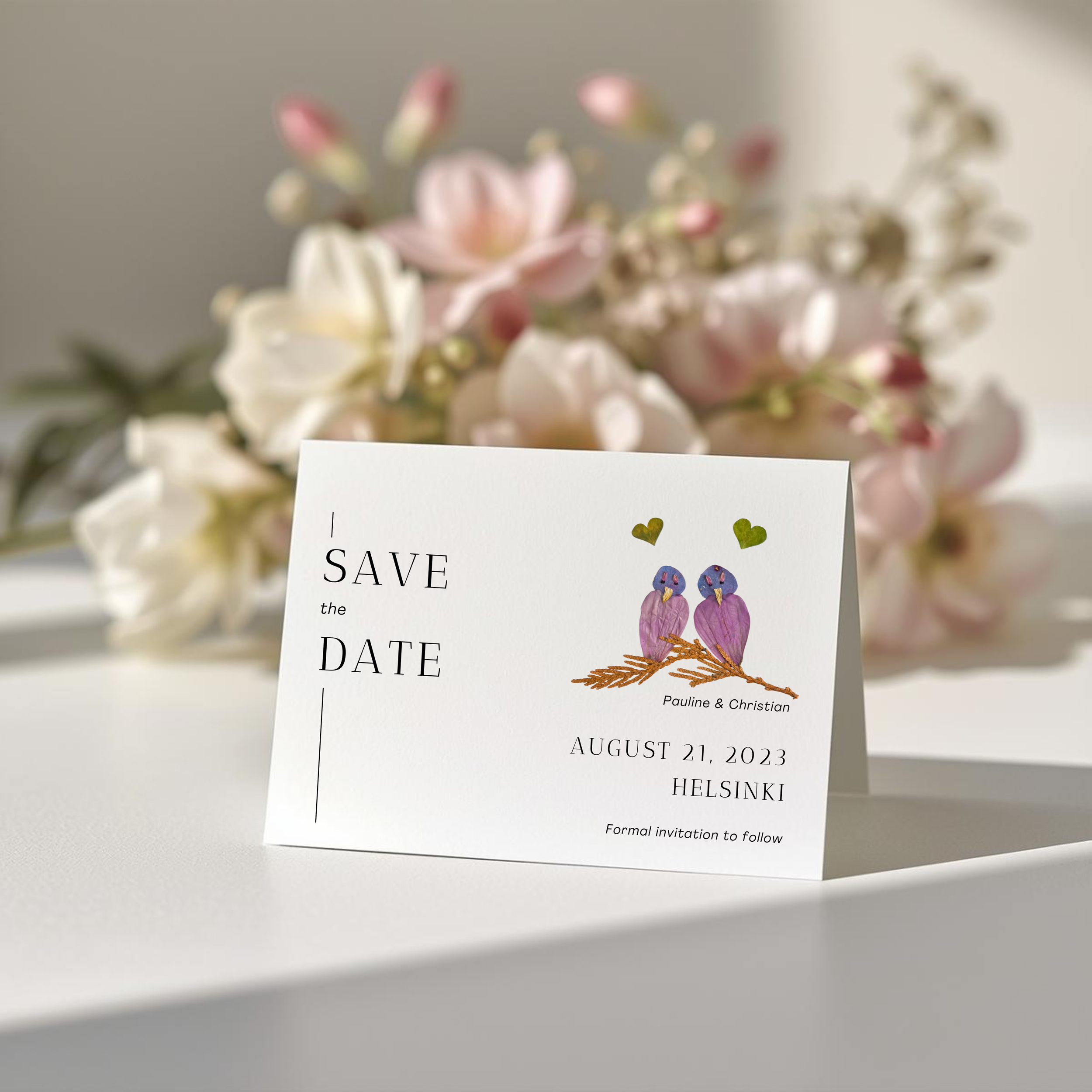 Save the date card