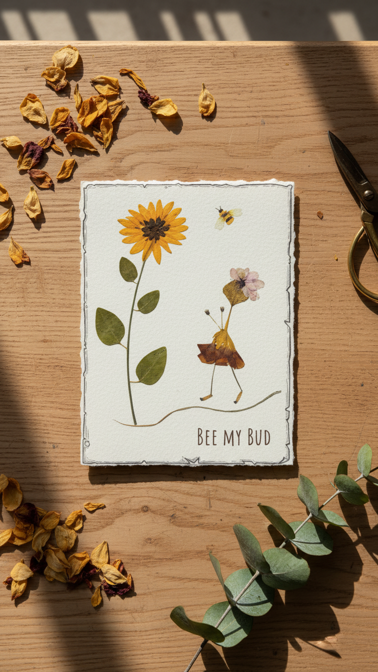 'Bee My Bud' Matte Vinyl Sticker