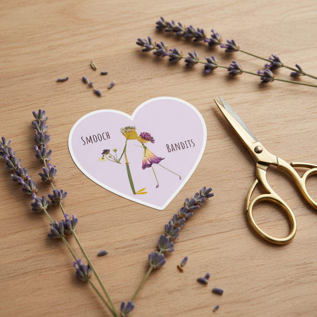 'Smooch Bandits' Matte Vinyl Sticker