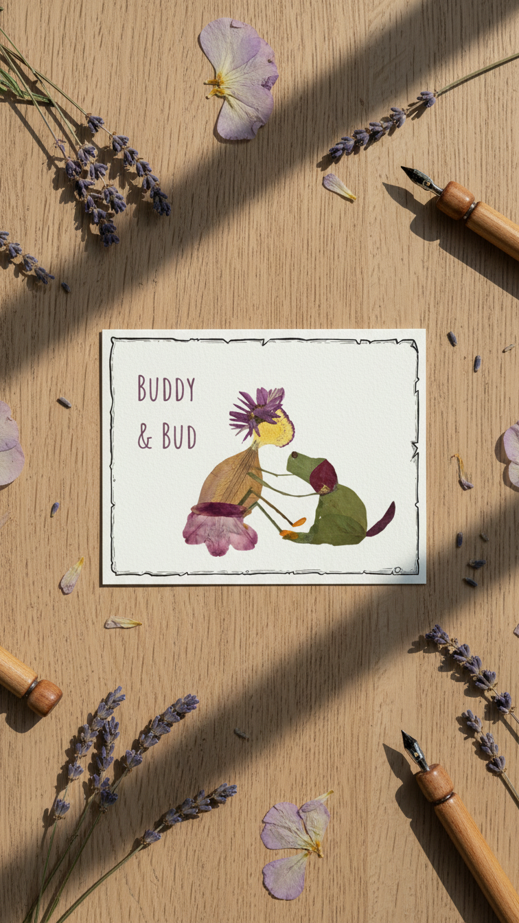 'Buddy & Bud' Matte Vinyl Stickers