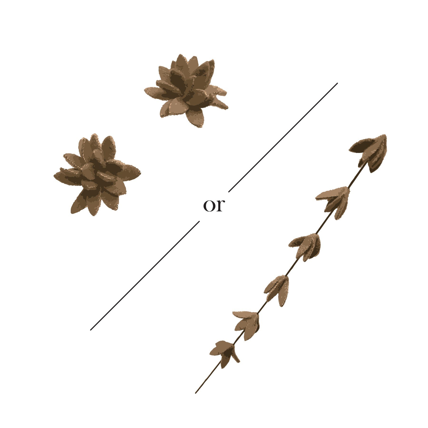 Pointed Large - Flower Making Kit