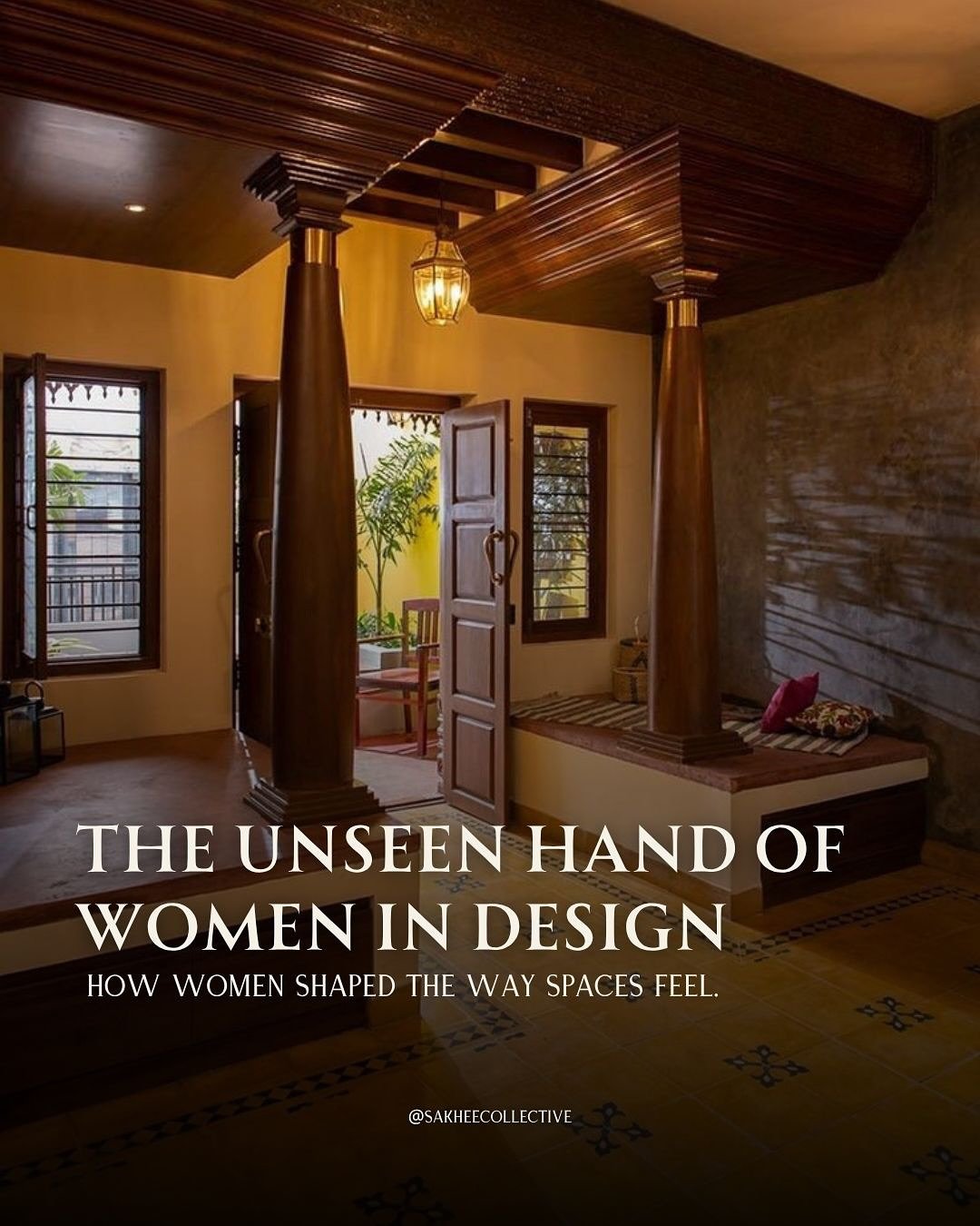 What if we recognised &ldquo;A Women&rsquo;s Touch&rdquo; officially as a form of professional design?

The way they placed water in a courtyard so it caught the morning sun, or shifted rooms with the seasons, or traced rangoli not as art but as a da