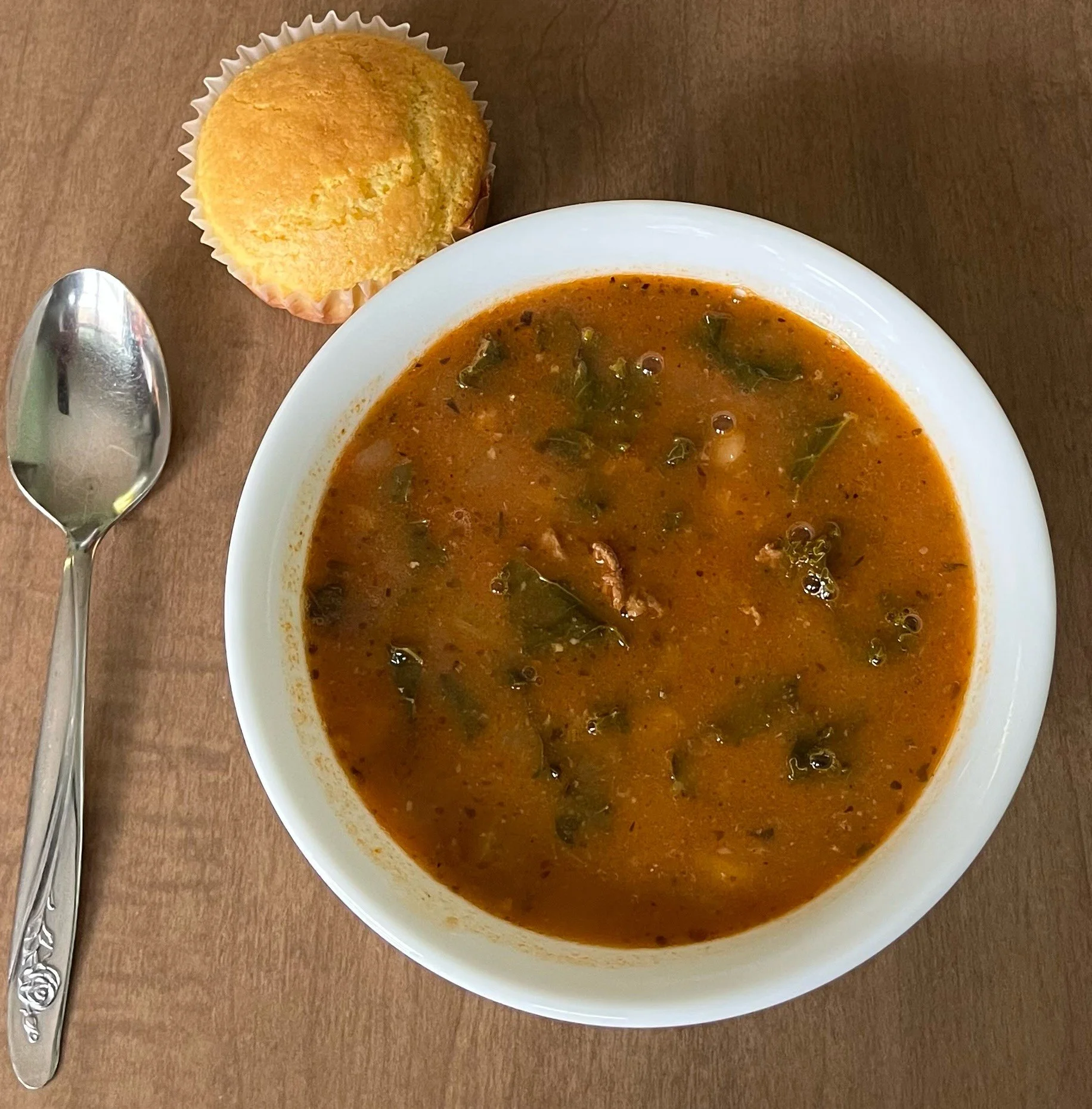 Chorizo Kale White Bean Soup