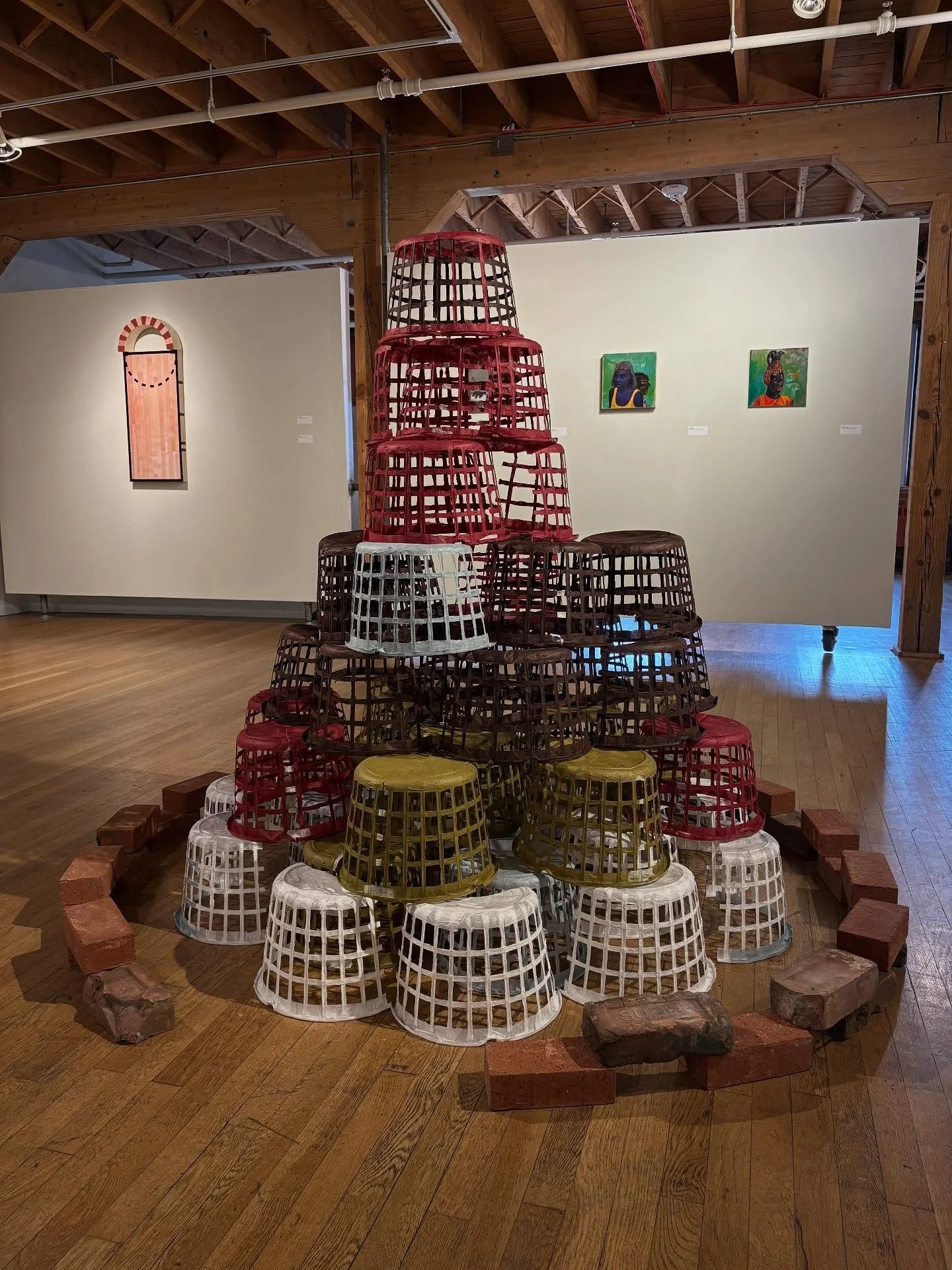 Babel, 2025
Mulberry paper, burnt clay / sun-dried bricks