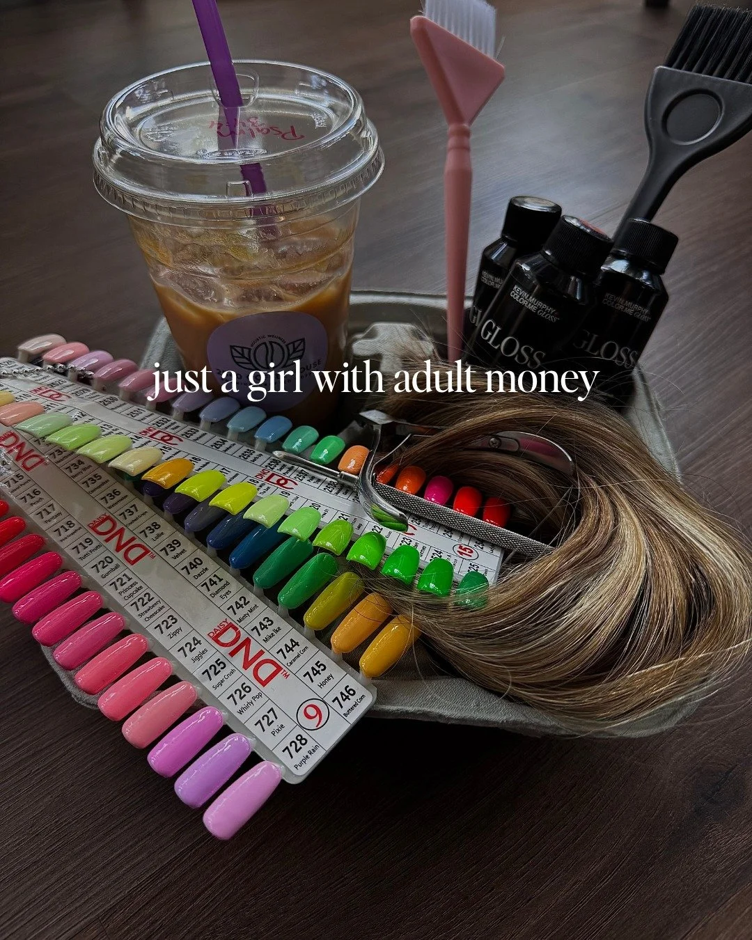 Just a girl with adult money deserves hair that feels intentional, elevated, and a little bit indulgent &mdash; in the best way.

A gallery of beautiful hair, salon moments, and products is more than aesthetic; it&rsquo;s a reminder that choosing qua