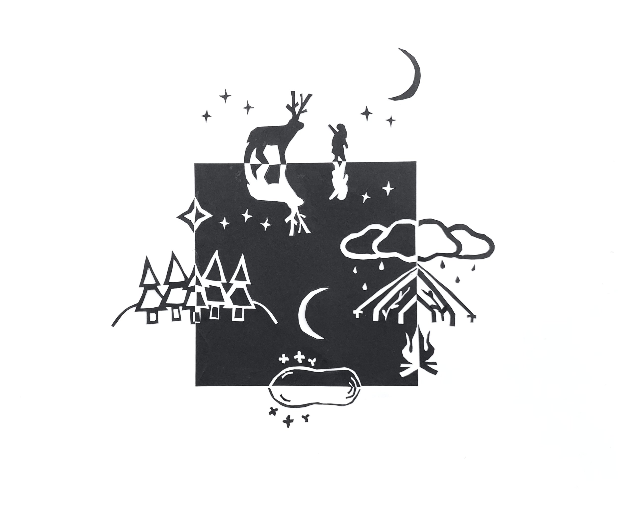 Woodland Scene - Cut Paper