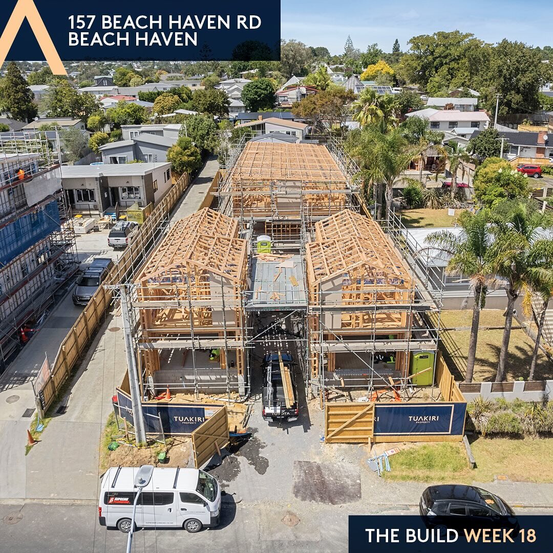 157 Beach Haven Road has had fantastic progress. Framing is nearly complete as we move onto roof install. This great weather has been so welcomed.