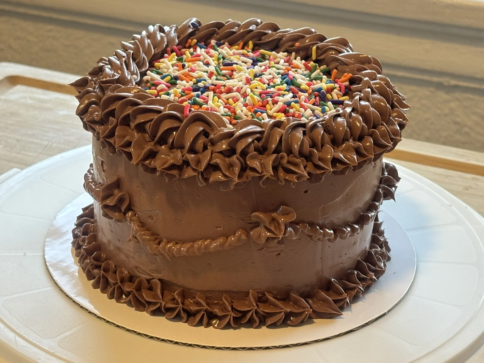 Classic Yellow Birthday Cake with Buttercream Frosting