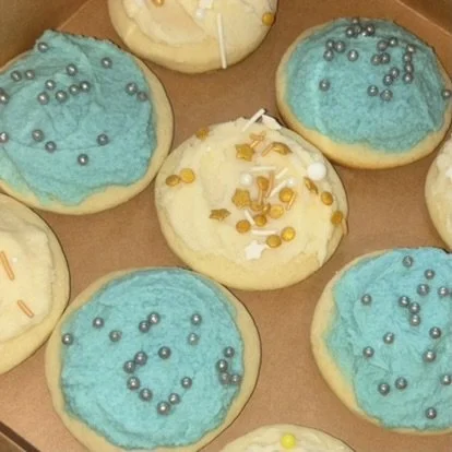 New Year's Eve Lofthouse cookies