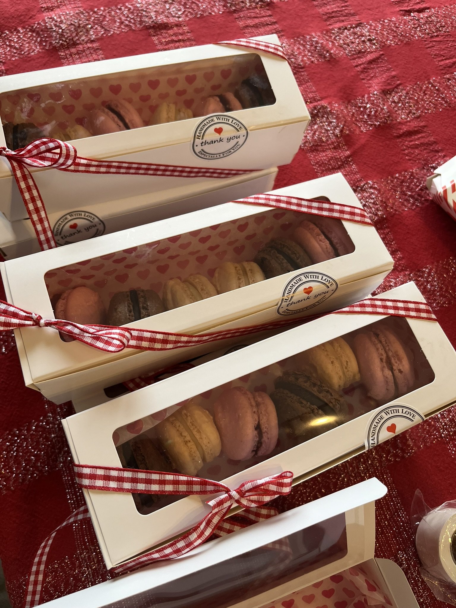 Chocolate, Raspberry & Lemon Macarons