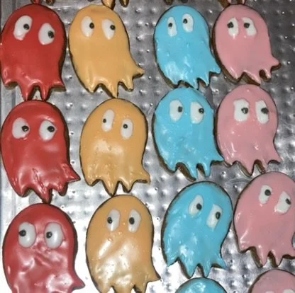 Custom Pac Mac ghost gingerbread 