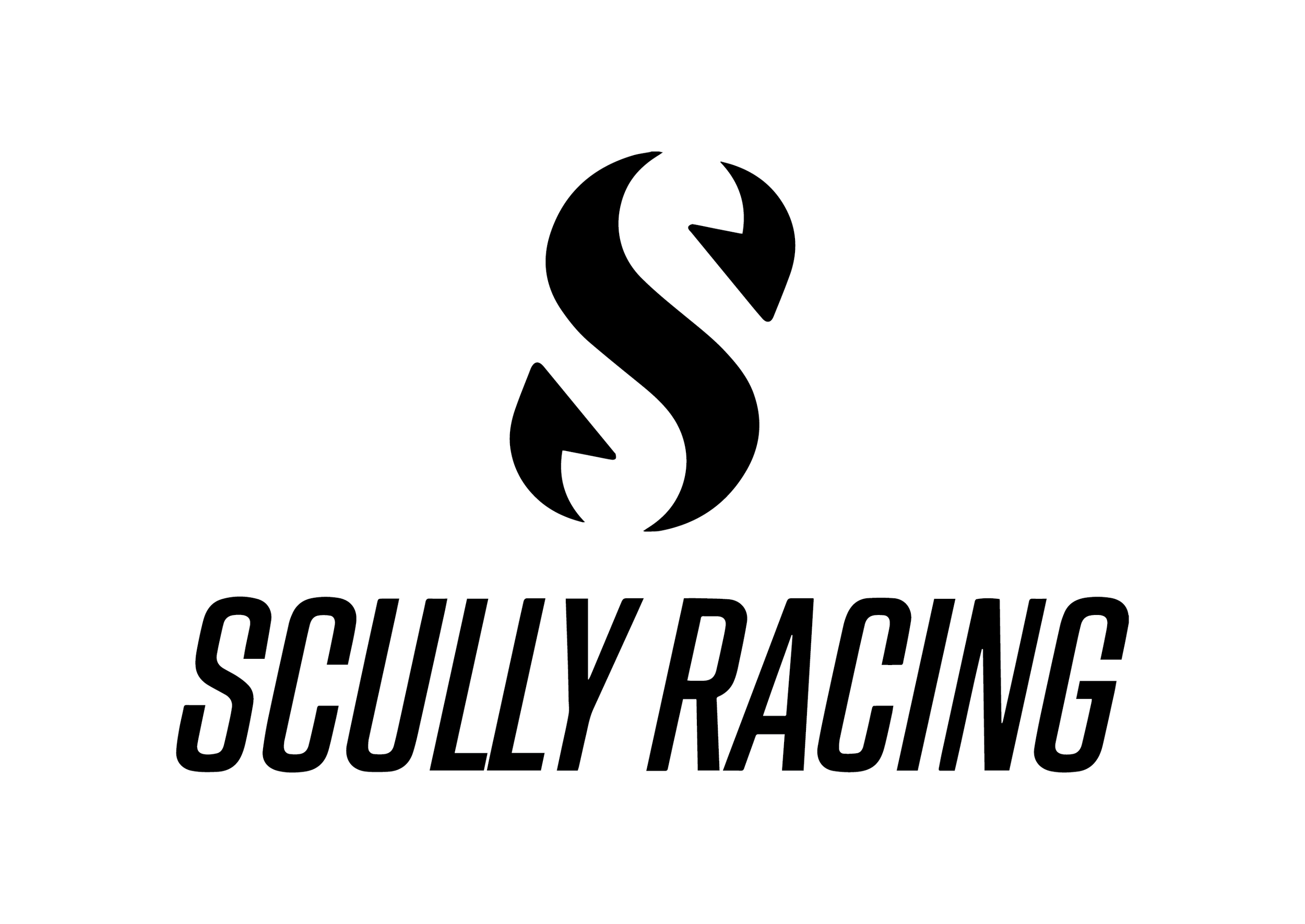 Scully Racing Stacked Logo Black White Background.PNG