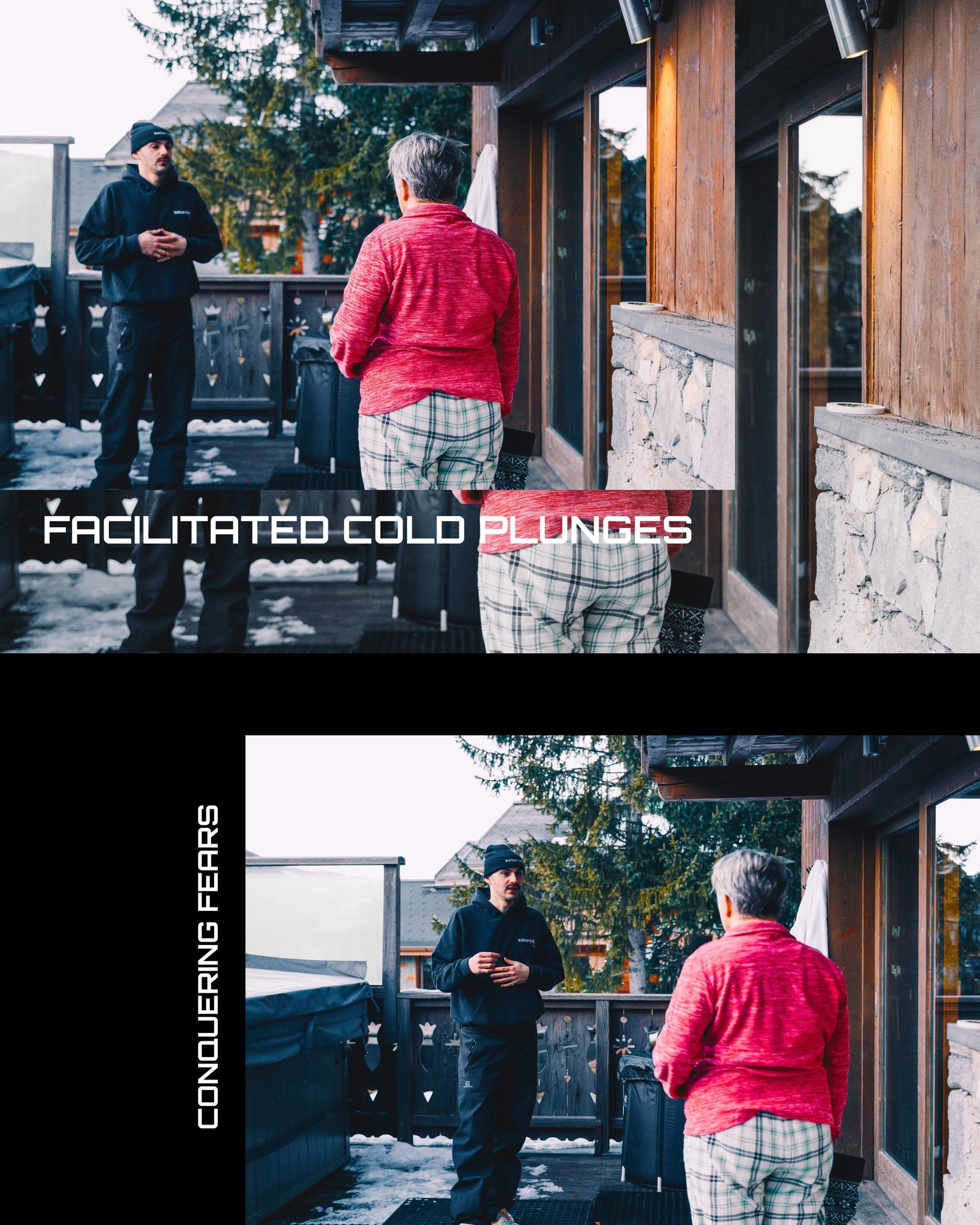 Mastering the mind in the calm of the cold. 

Half of our guests had never submerged into a cold plunge like this before, so it was a privilege to talk them through their first icy dip.

One of the most rewarding things is seeing a person smash throu