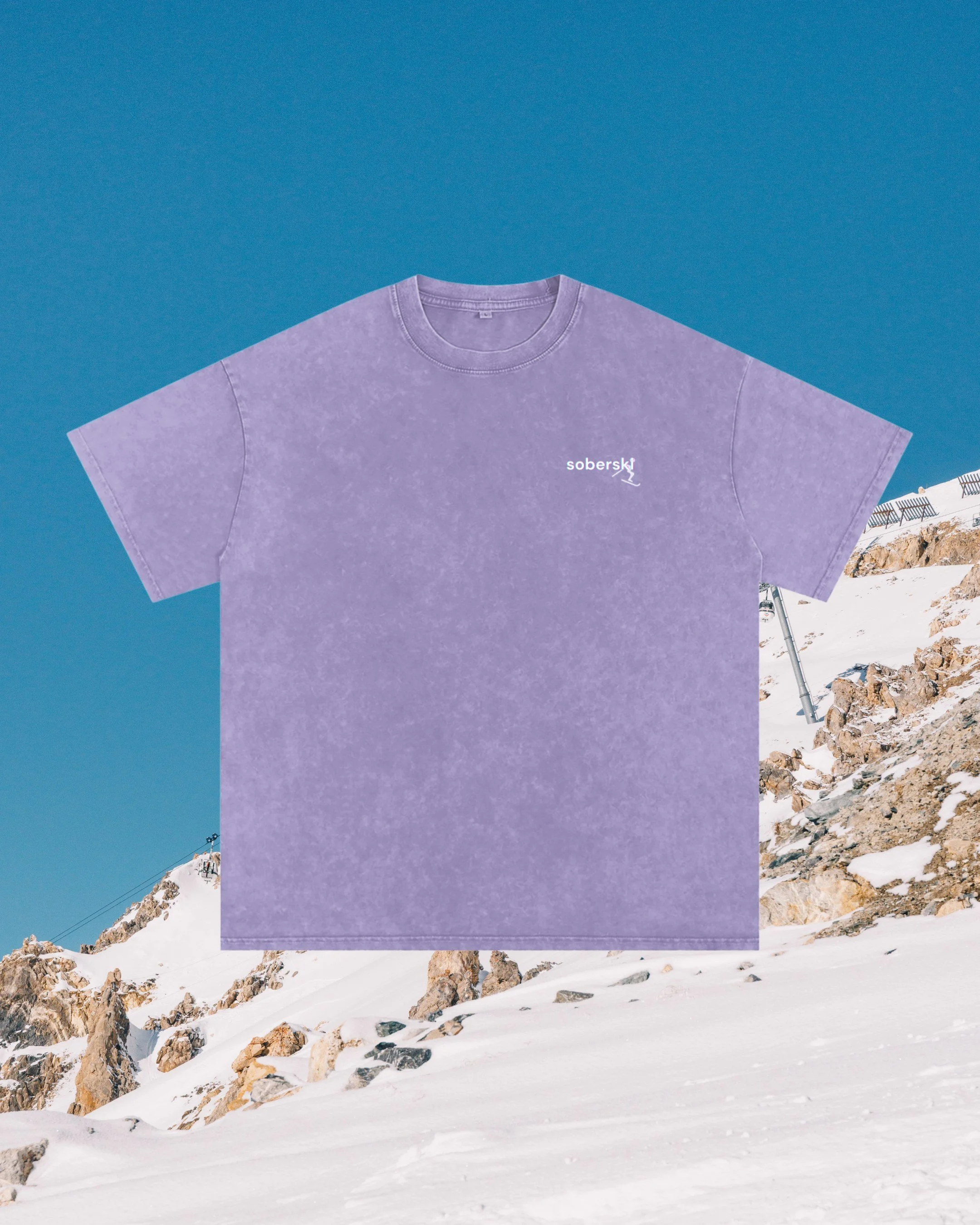 THE WEEKEND | Snow Washed Oversized Cotton T-Shirt