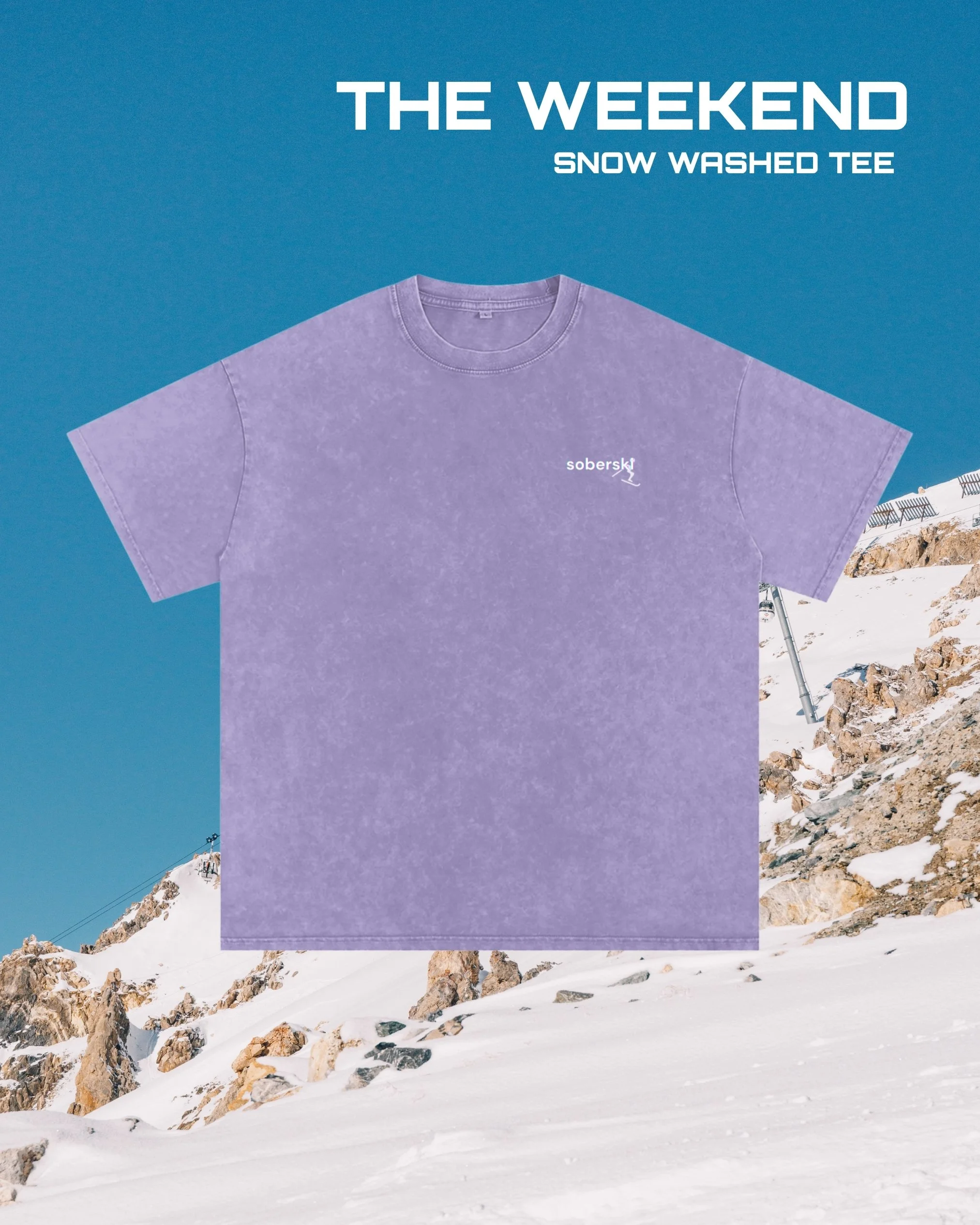 THE WEEKEND | Snow Washed Oversized Cotton T-Shirt