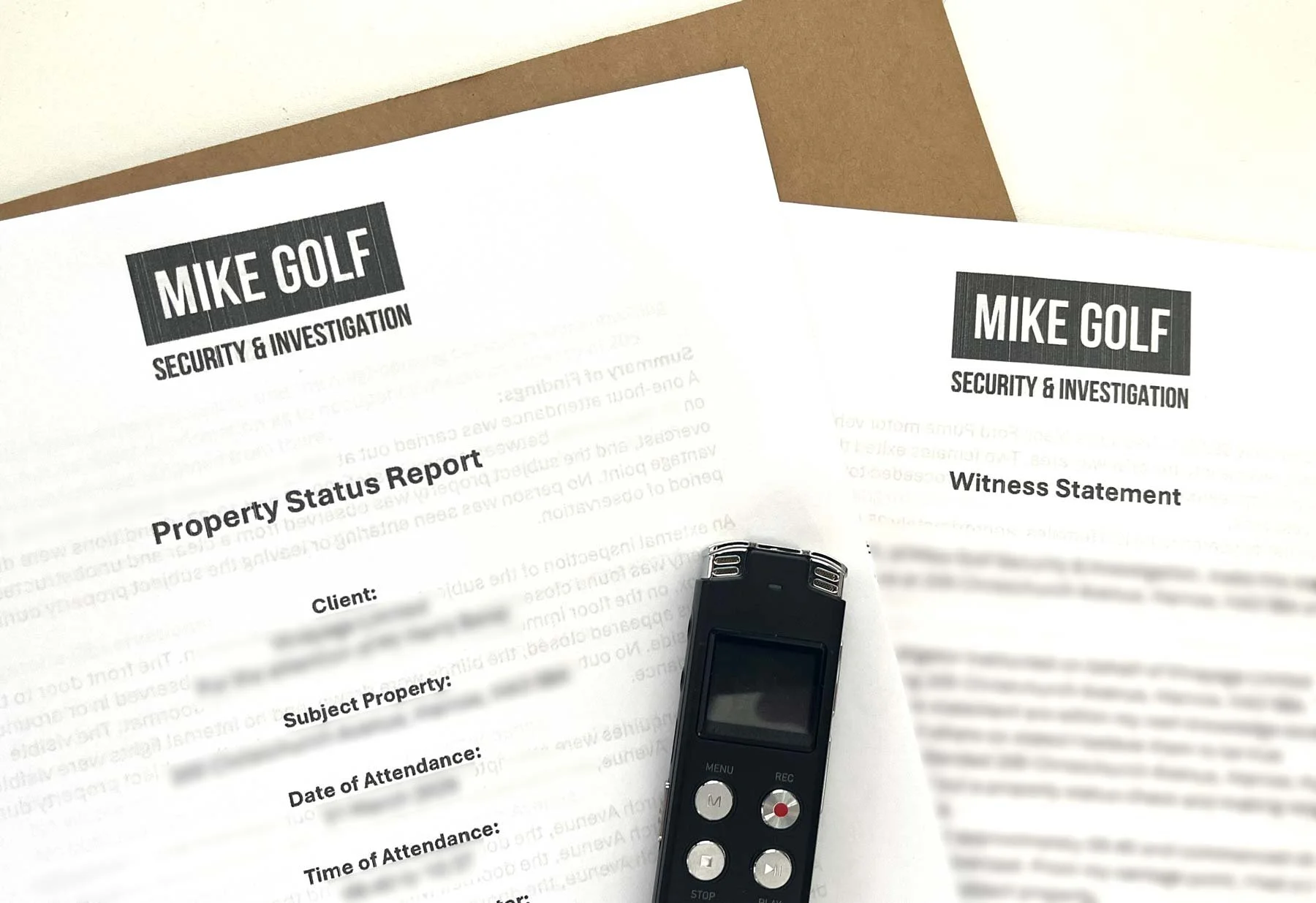 Property Occupancy Check - Status report and Witness Statement -North London