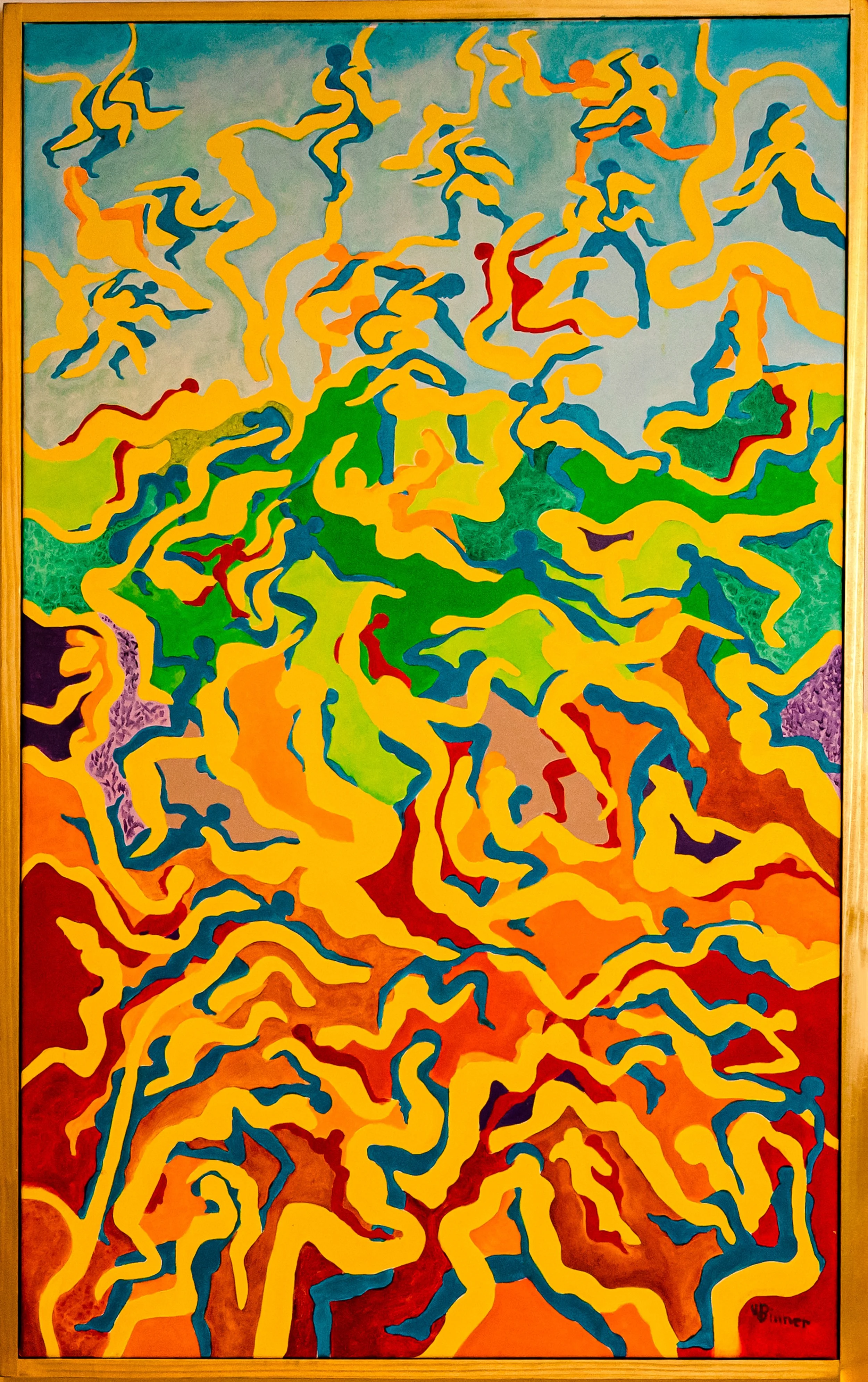 LANDSCAPE - Oil on Canvas: 52" X 32"