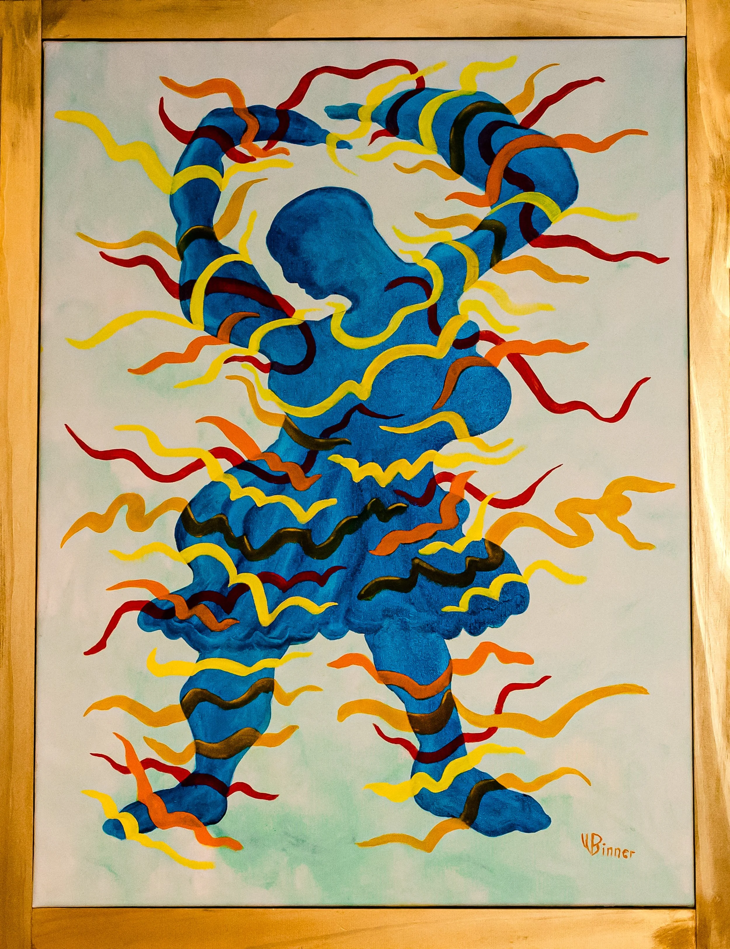 LE DANSEUR - Oil on Canvas: 32" X 24"