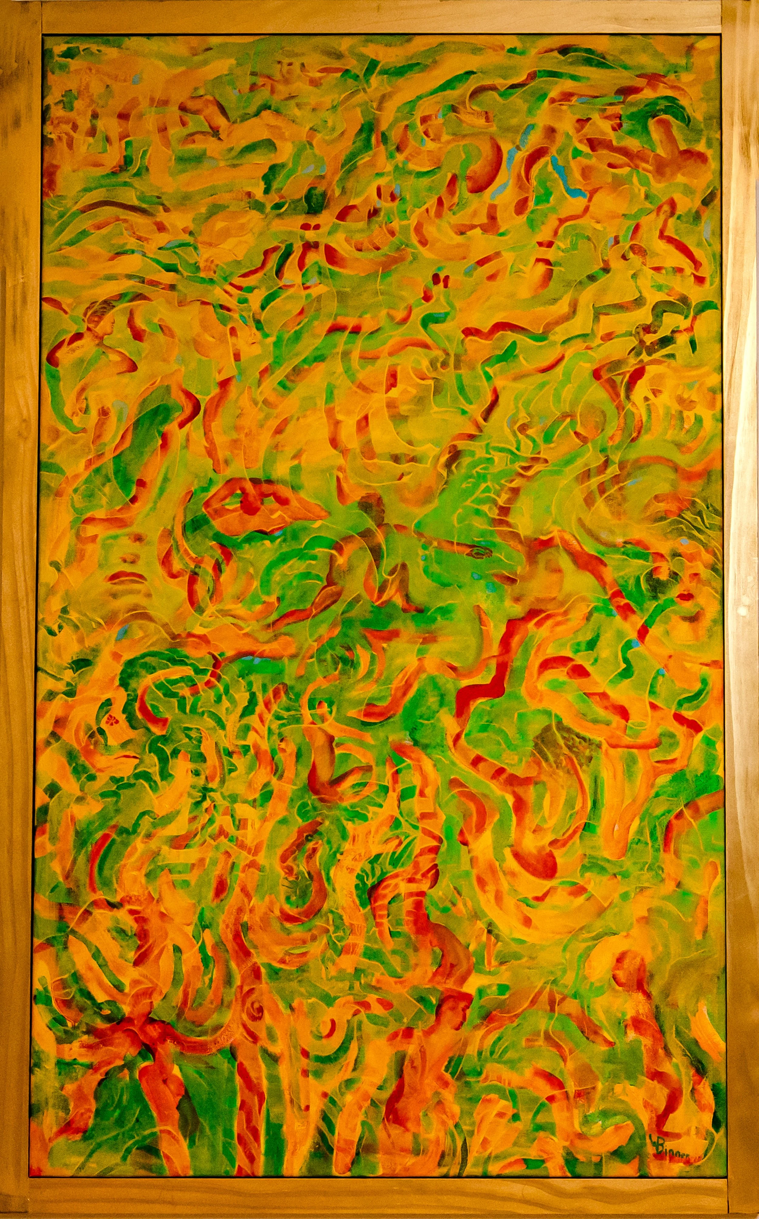 CHERCHEZ LA FEMME - Oil on Canvas: 50" X 30"