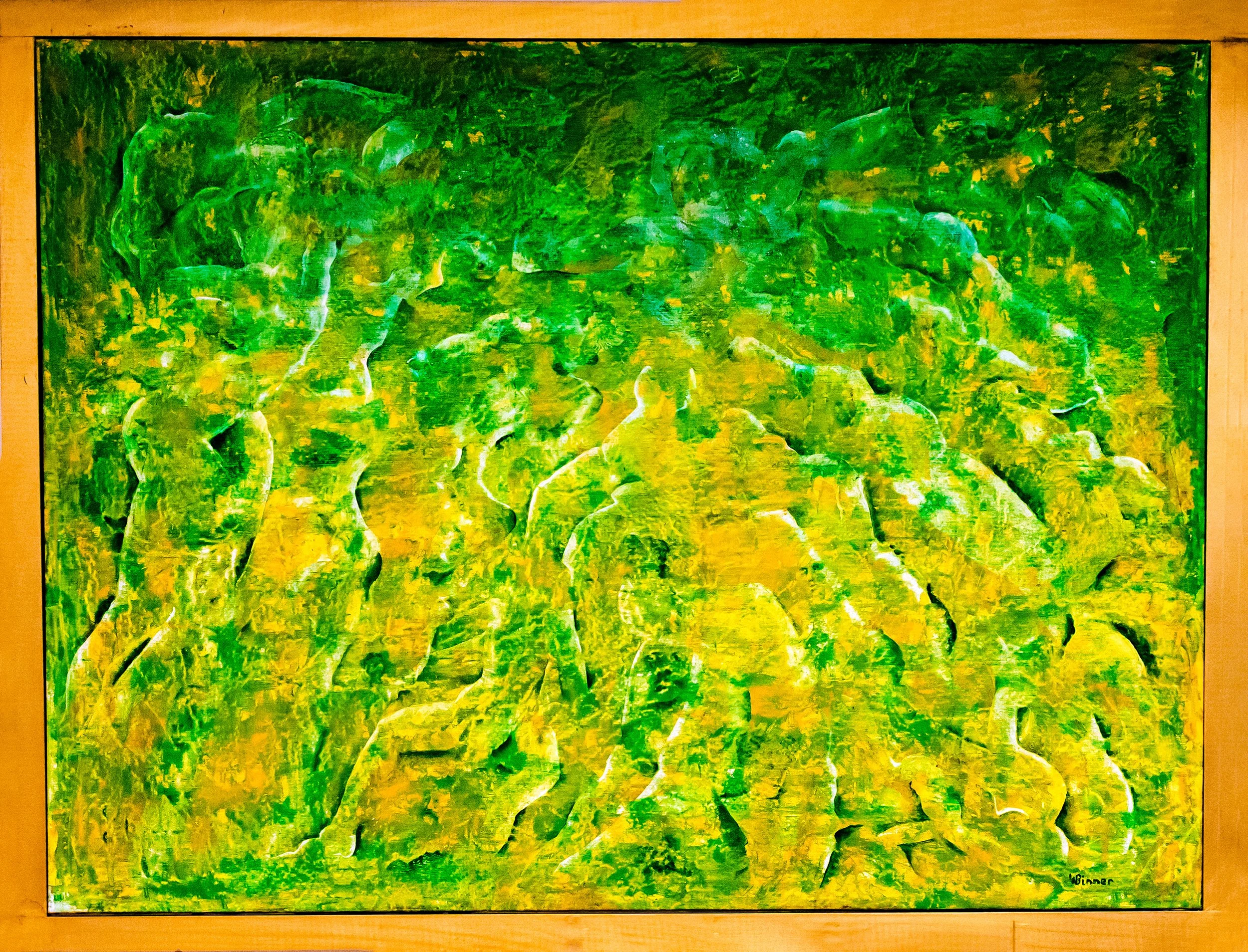 TWENTY-THREE FACES - Oil on Canvas: 48" X 36"