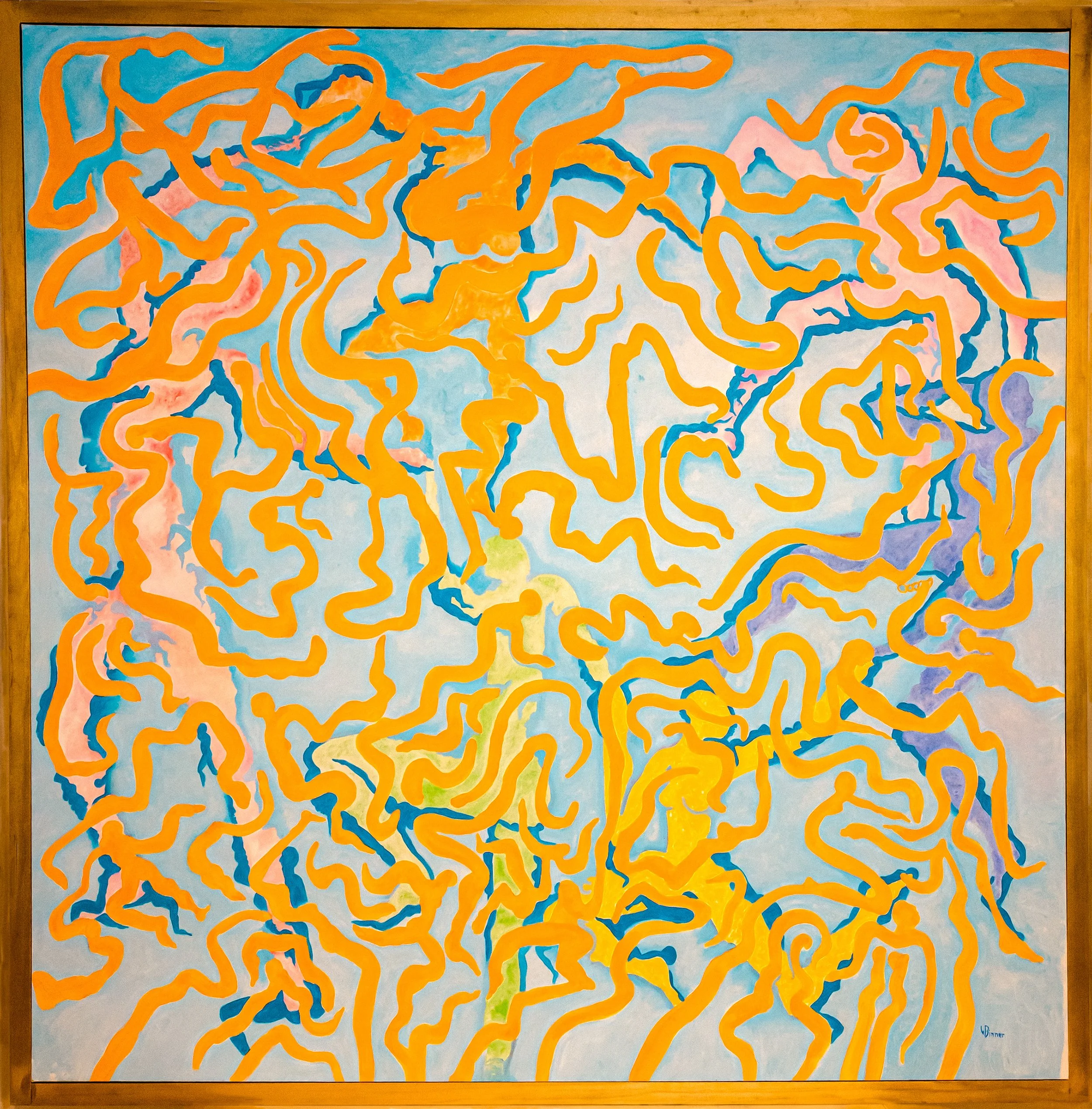 LES DANSEURS - Oil on Canvas: 78" X 72"