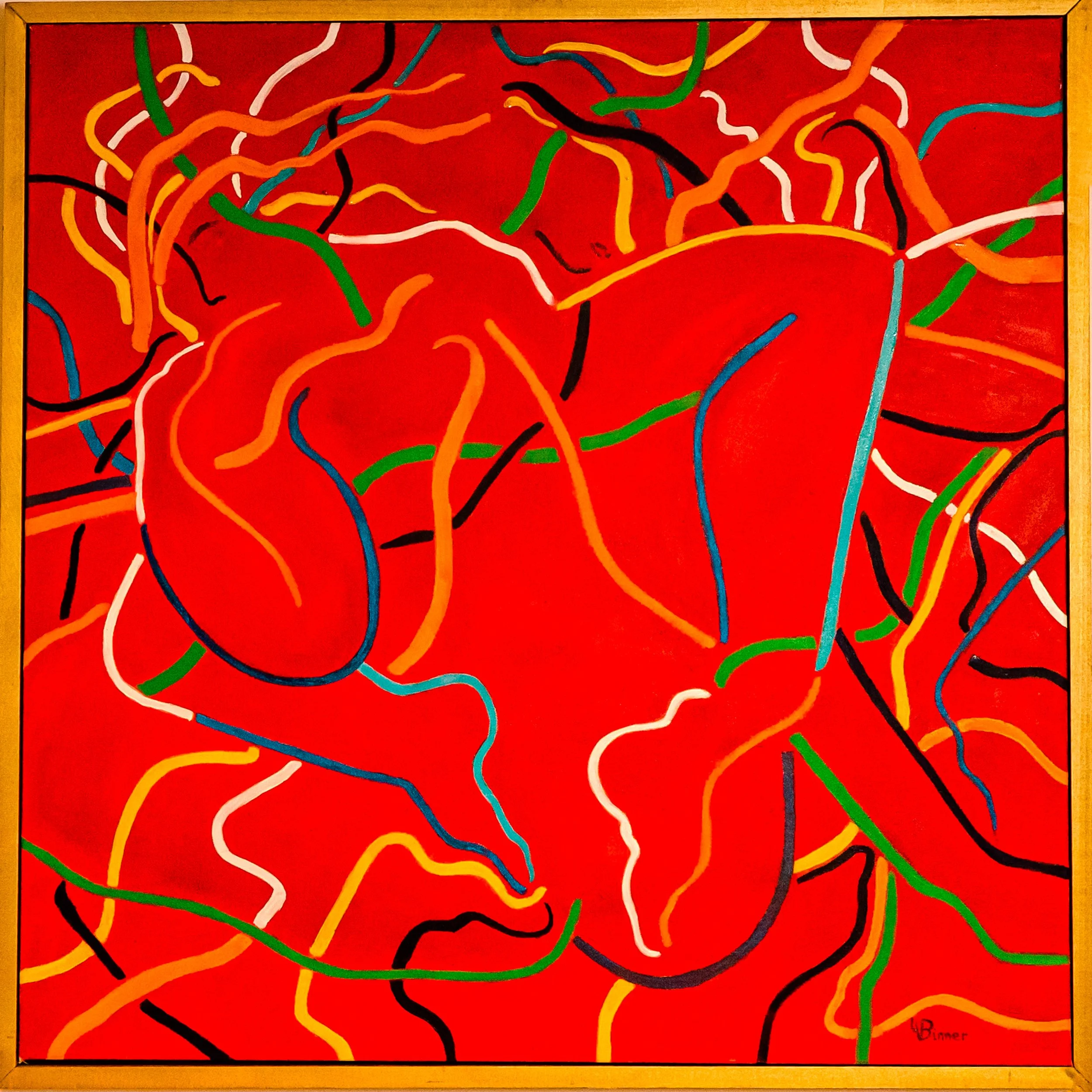 TOGETHER #2 - Oil on Canvas:
36" X 36"