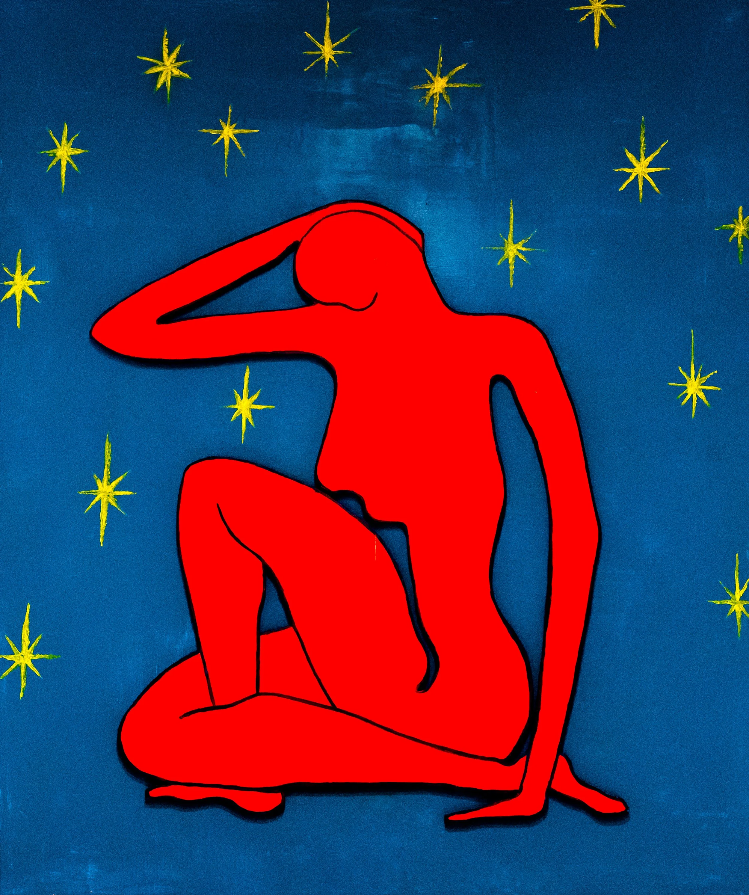 HOMAGE A MATISSE - Oil on Wood:
48" X 40"