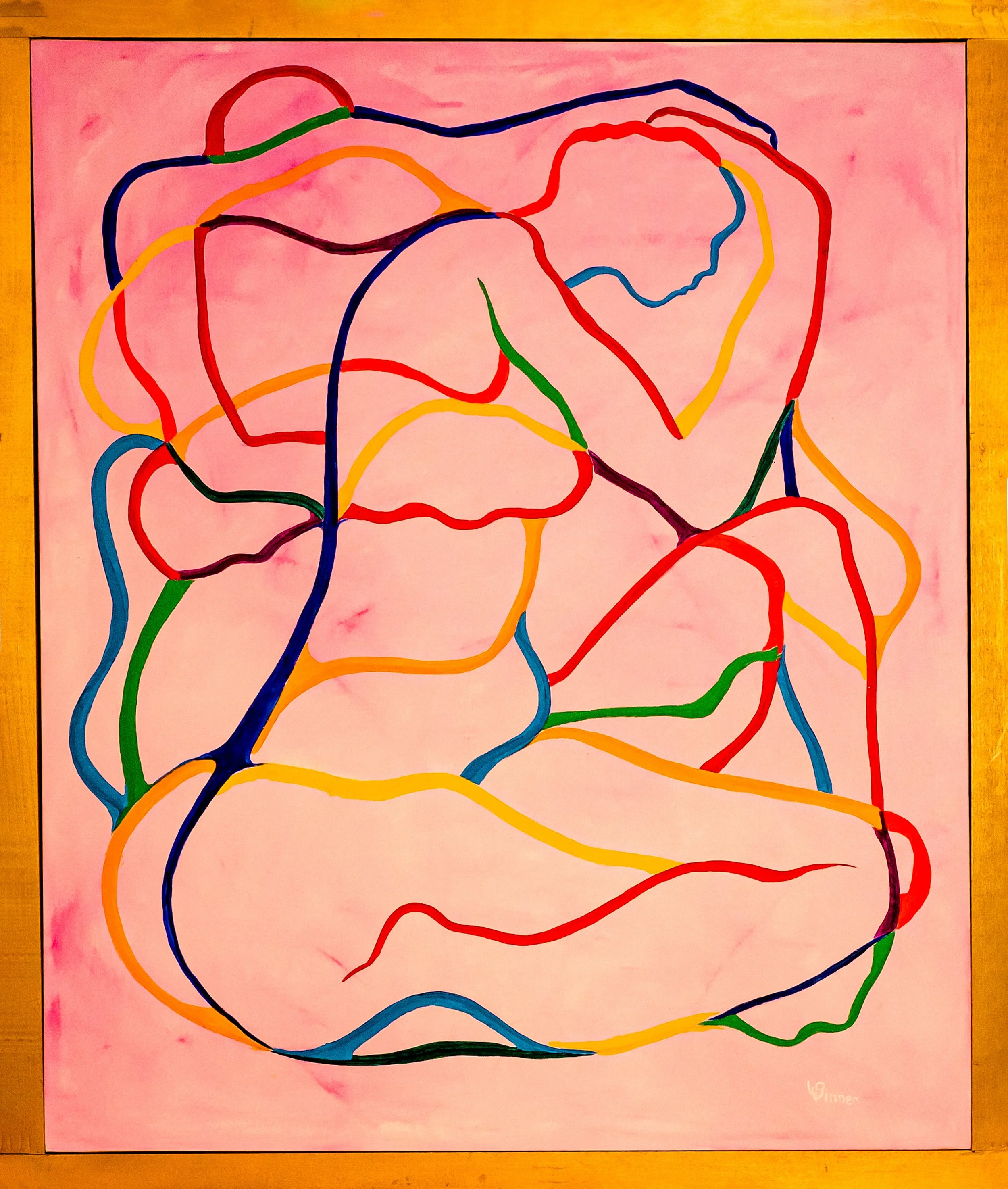 ELLE ET LUI - Oil on Canvas: 45" X 37"