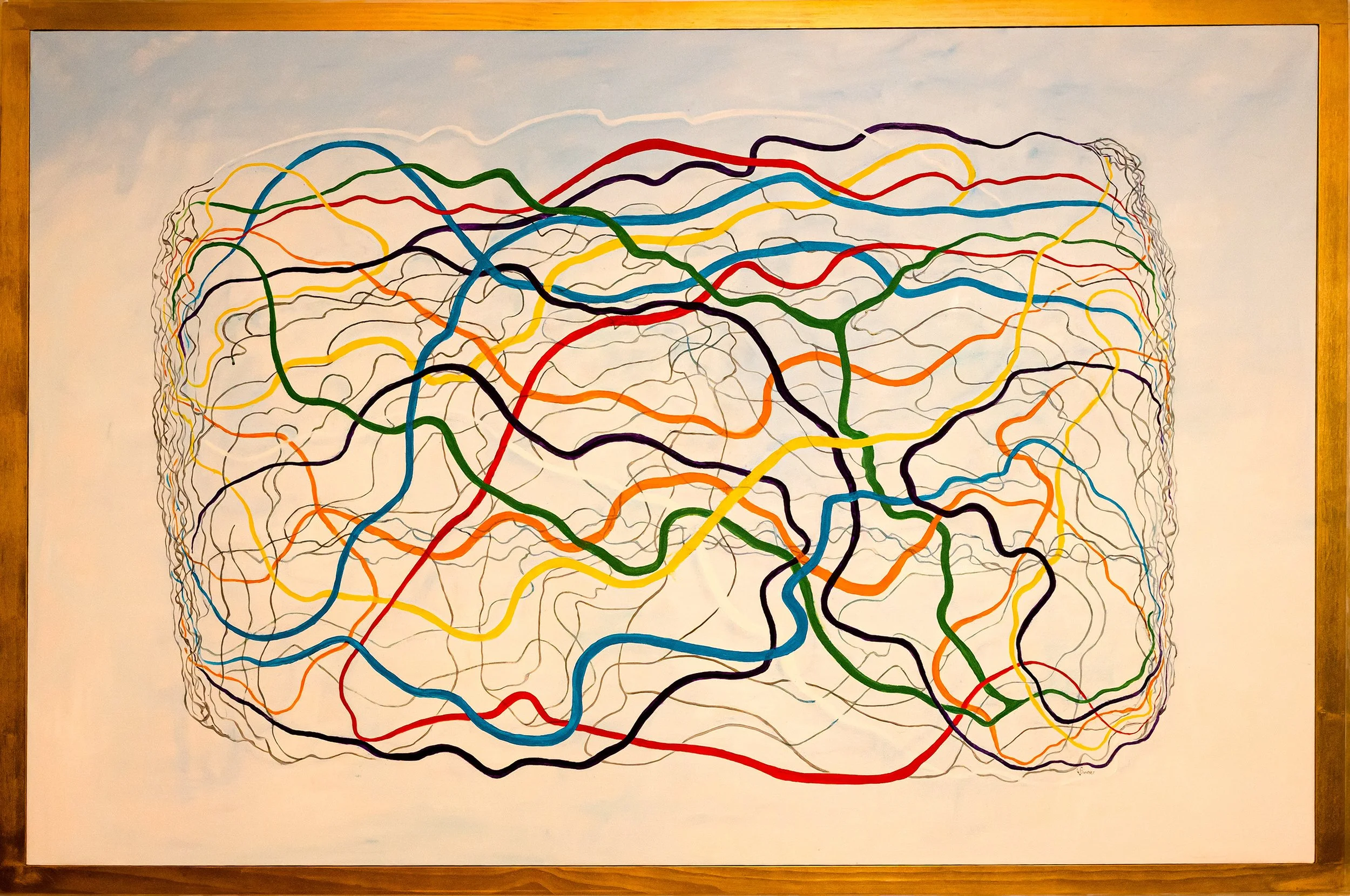 CONNECTIONS - Oil on Canvas: 68" X 44"